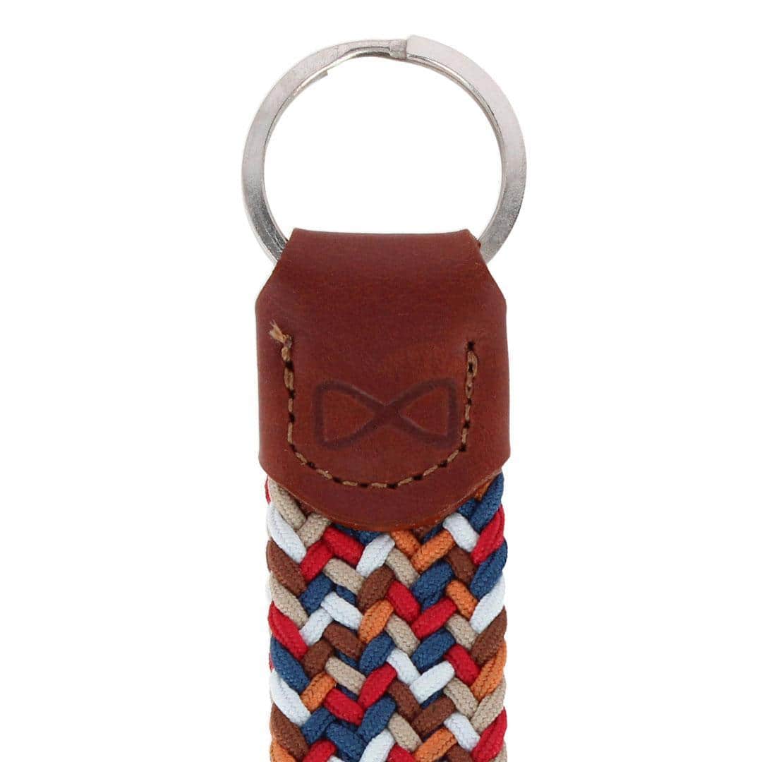 Augusta 25mm Leather & Braided Webbing Keychain - Image 10