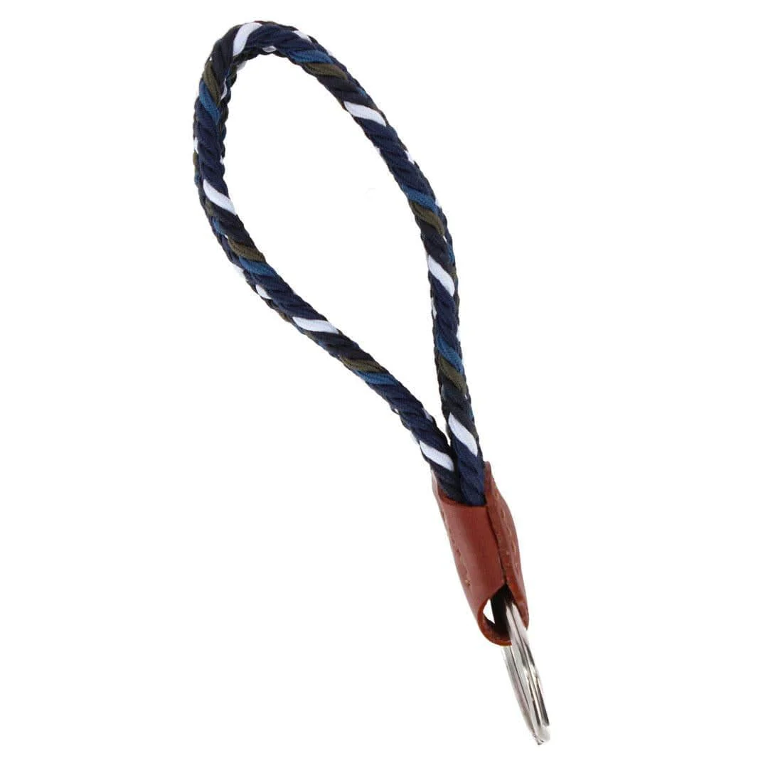 Augusta 25mm Leather & Braided Webbing Keychain - Image 6