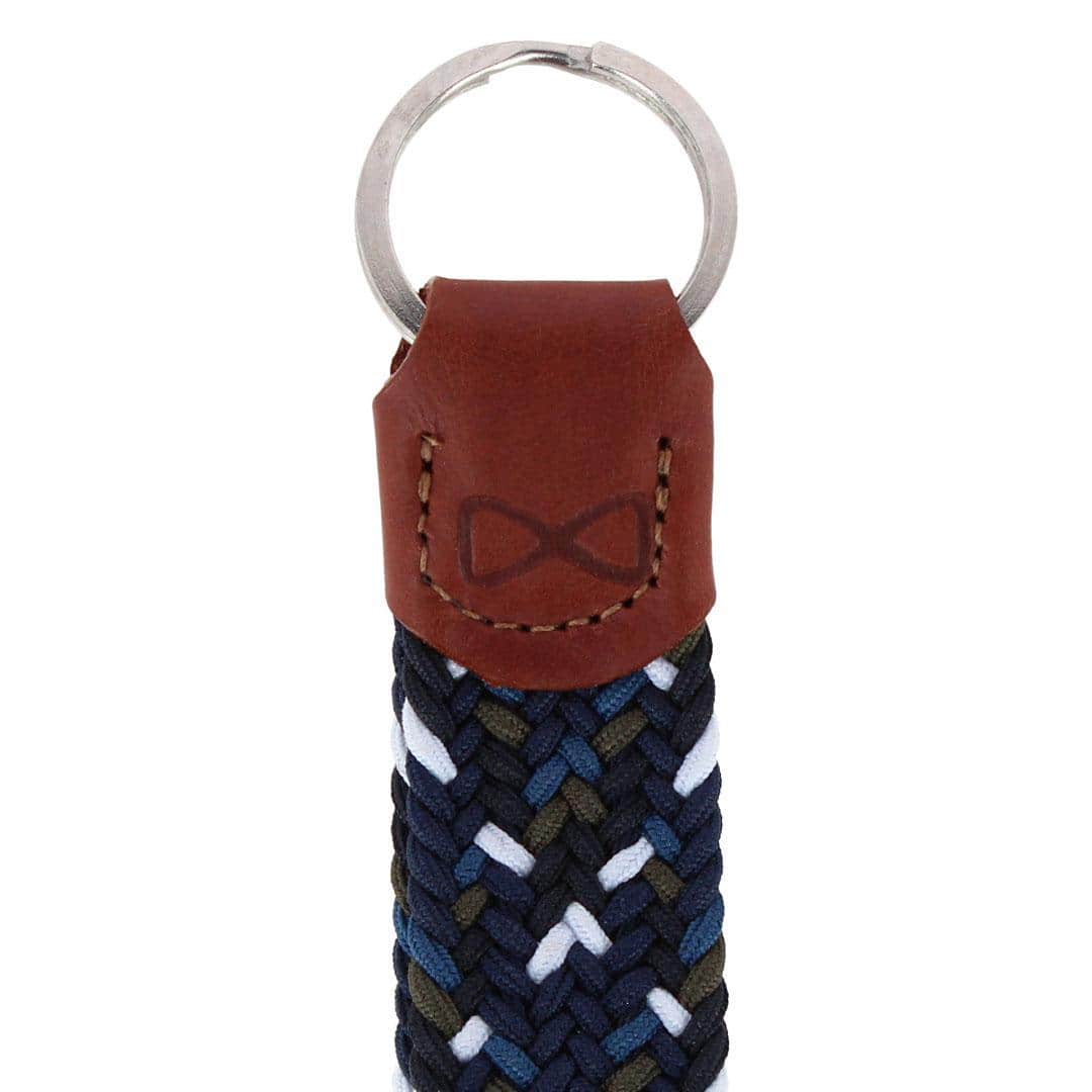 Augusta 25mm Leather & Braided Webbing Keychain - Image 9