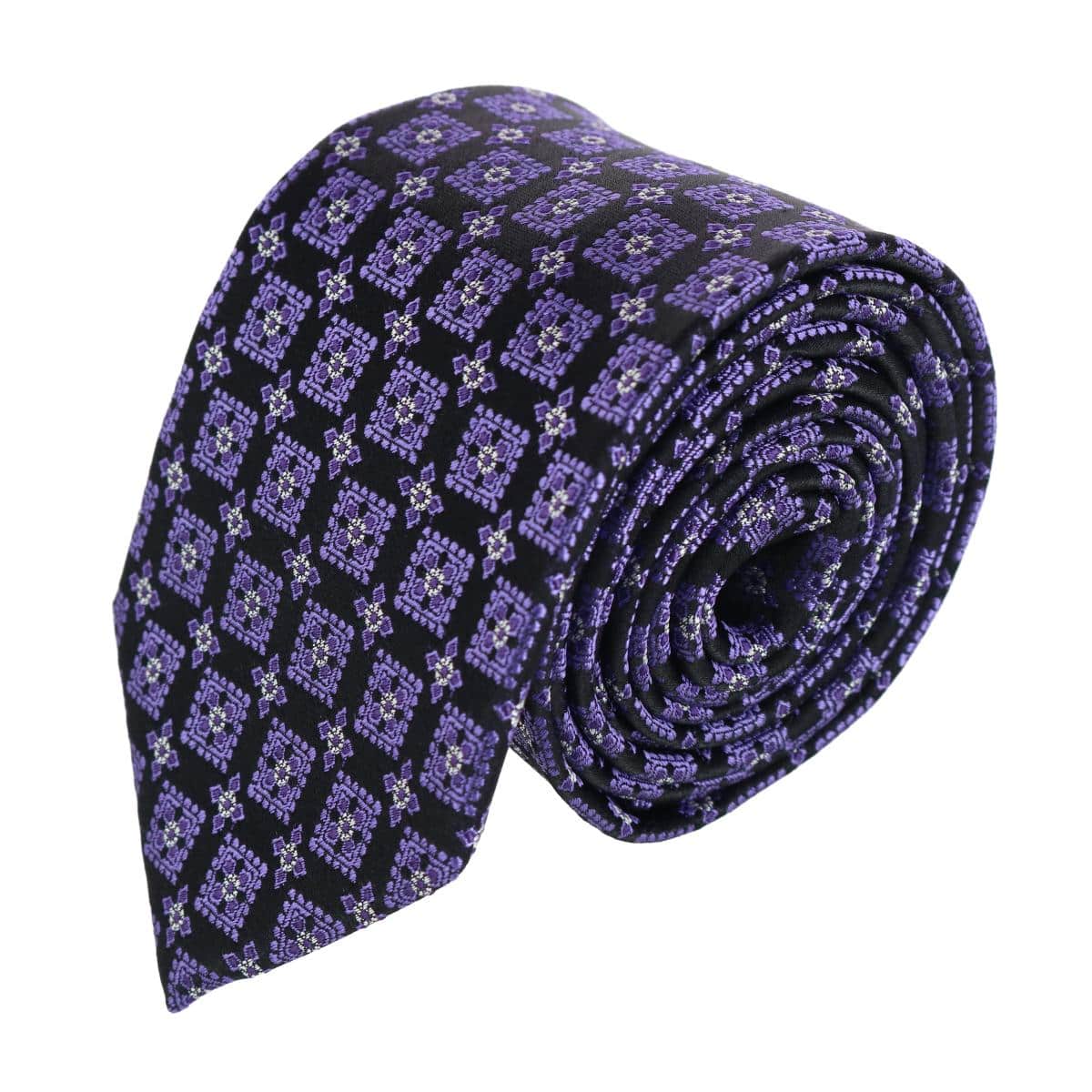 Azzimato Diamond Stately Silk Necktie - Image 3