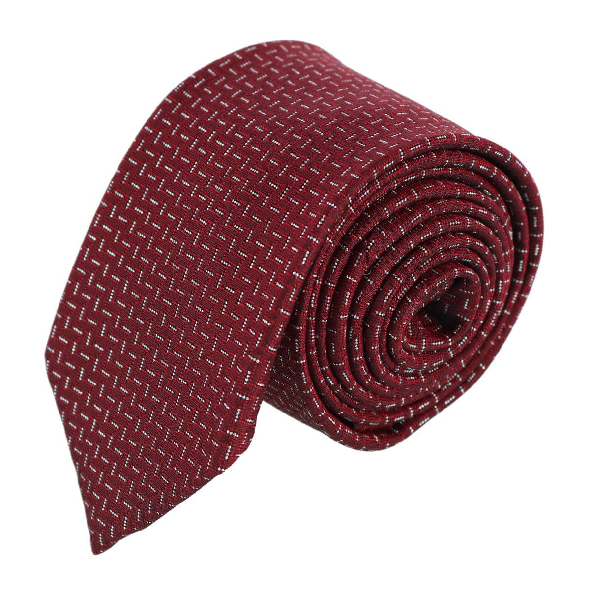 Baldwin Metallic Dash Silk Business Necktie - Image 4