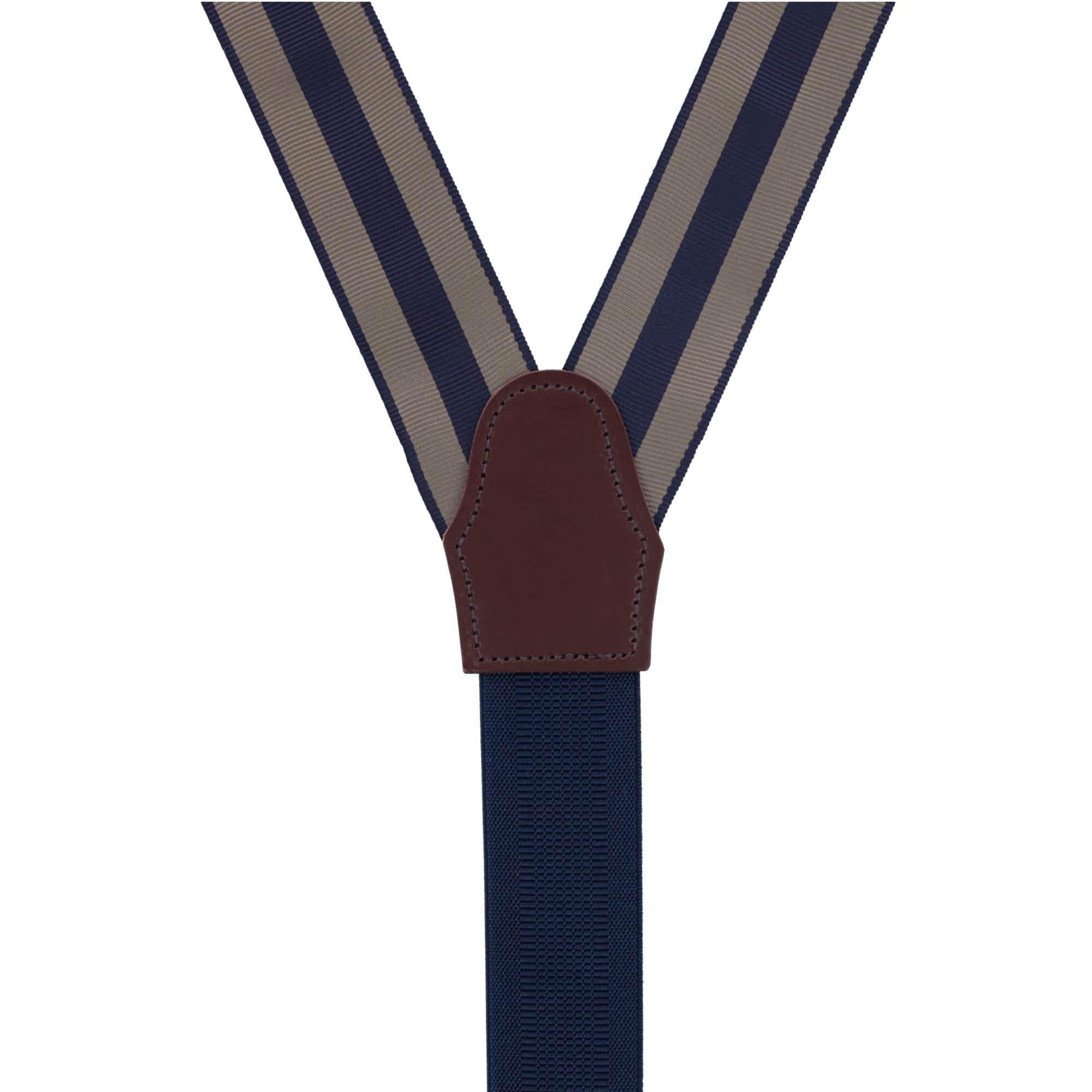 Balint 38MM Striped Non Stretch Grosgrain Ribbon Button End Braces - Image 13