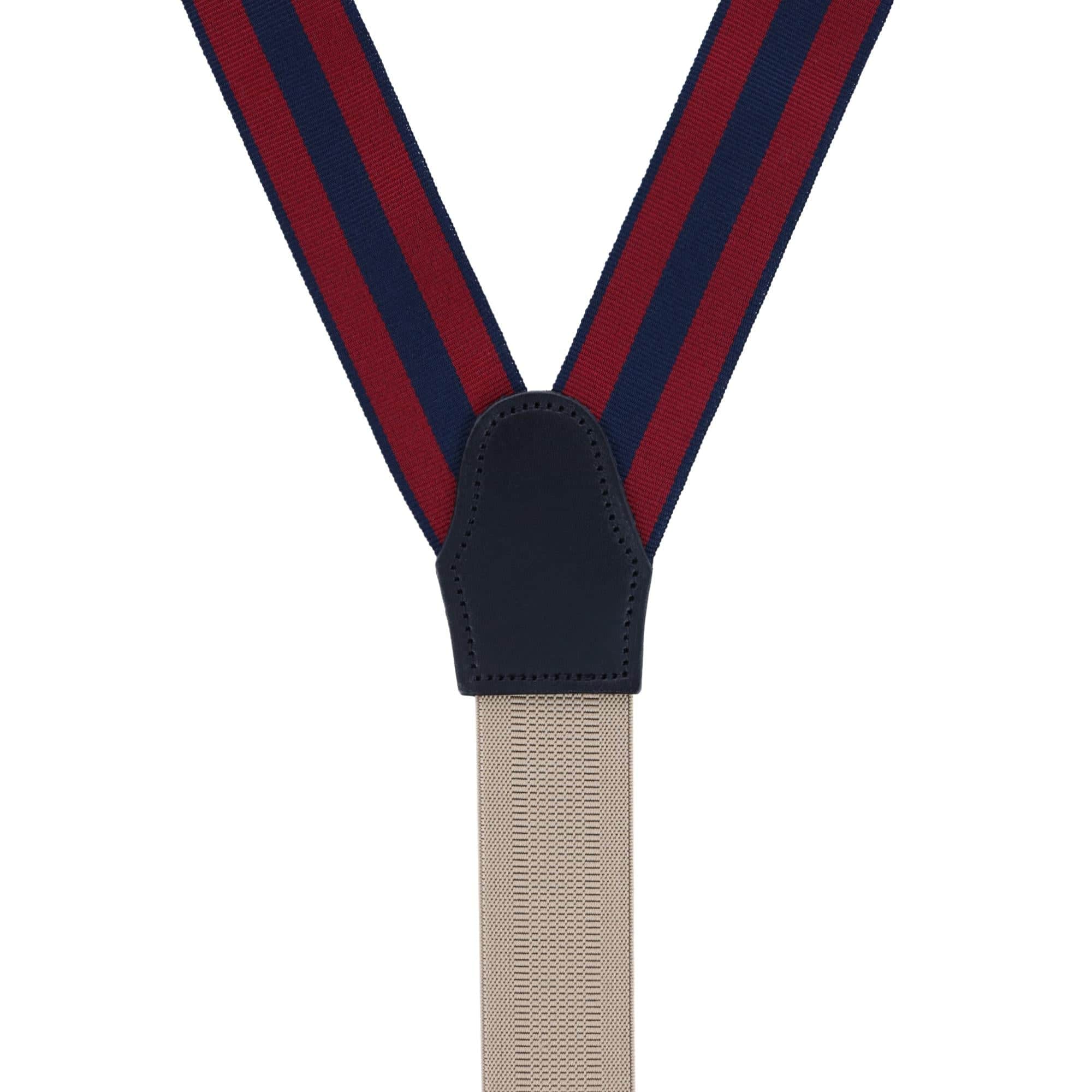 Balint 38MM Striped Non Stretch Grosgrain Ribbon Button End Braces - Image 14