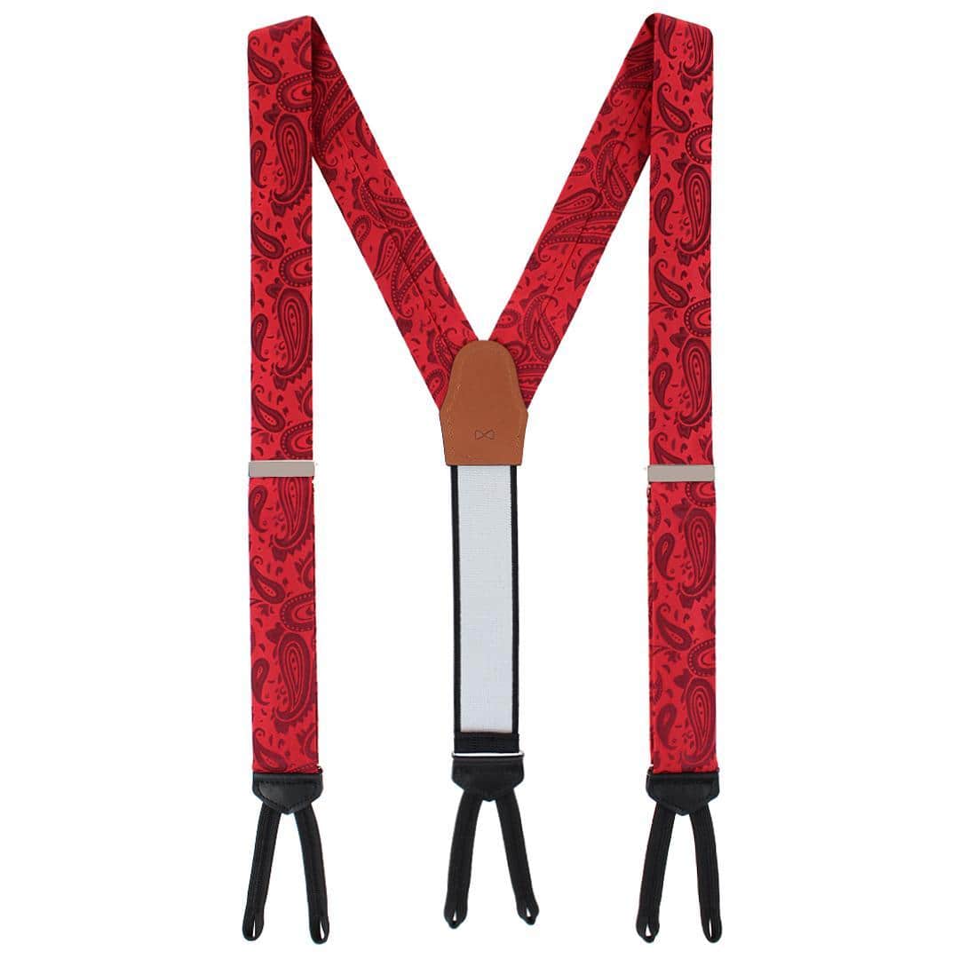 Banbury Tone on Tone Paisley Silk Formal Braces - Image 10