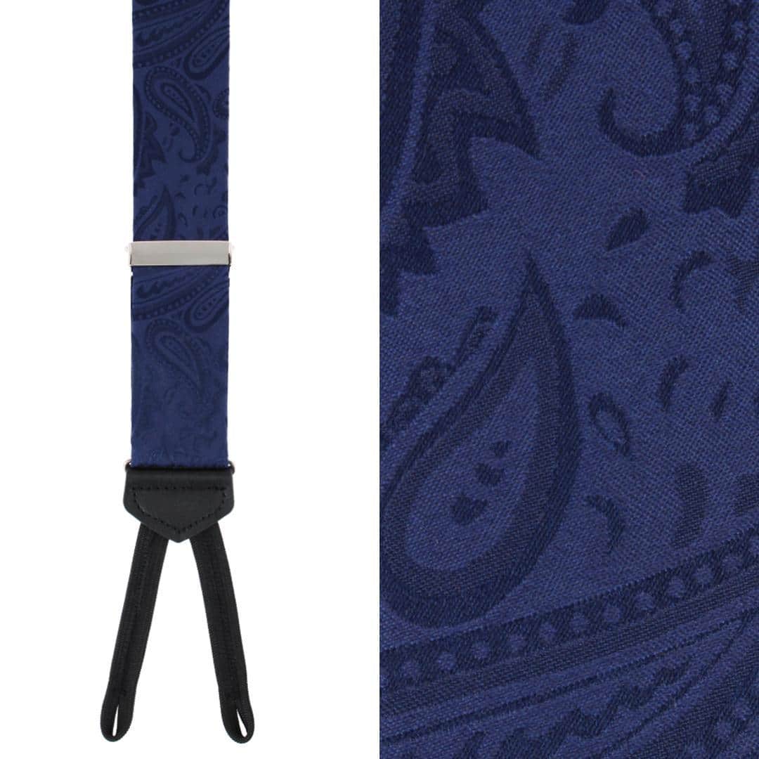 Banbury Tone on Tone Paisley Silk Formal Braces - Image 5