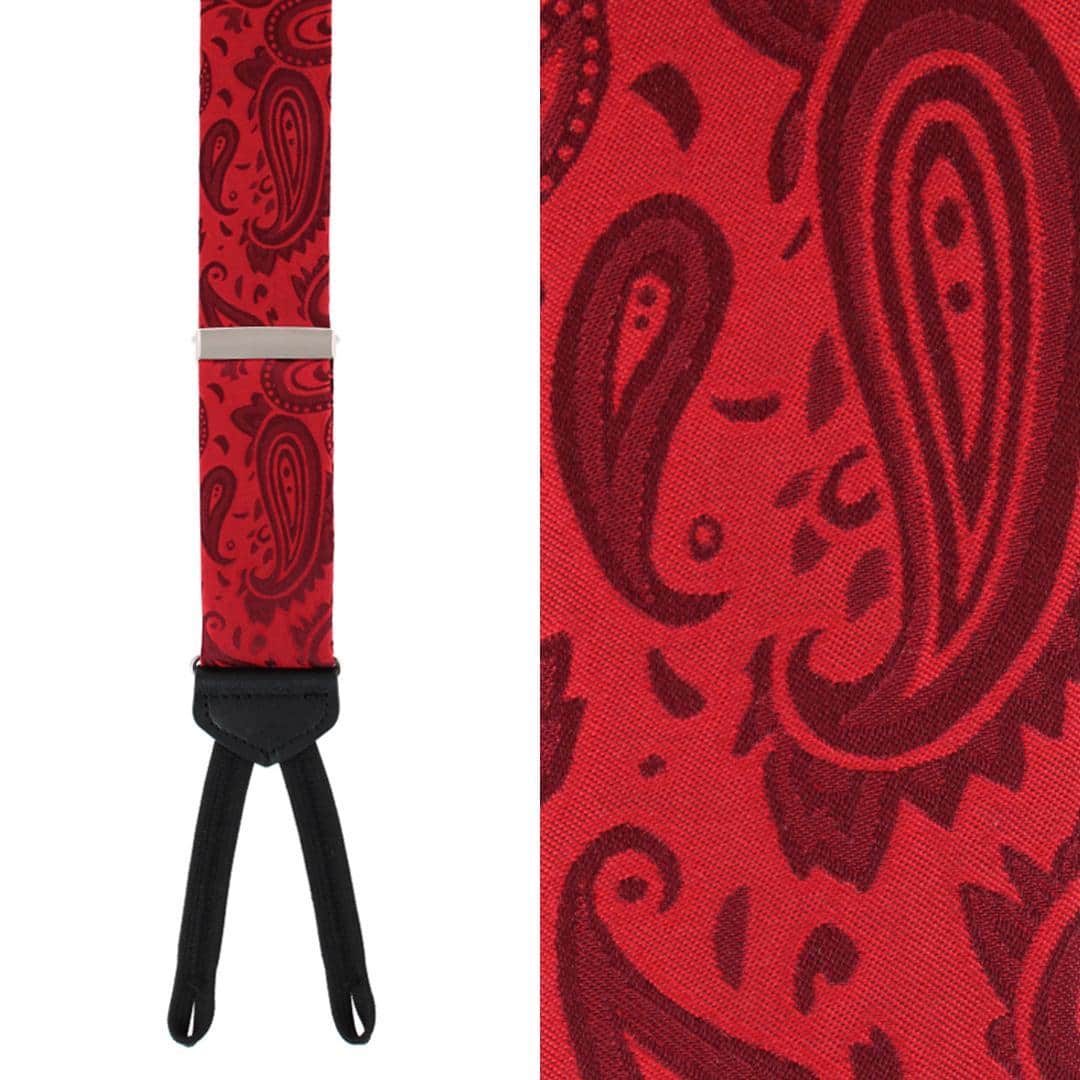 Banbury Tone on Tone Paisley Silk Formal Braces - Image 6