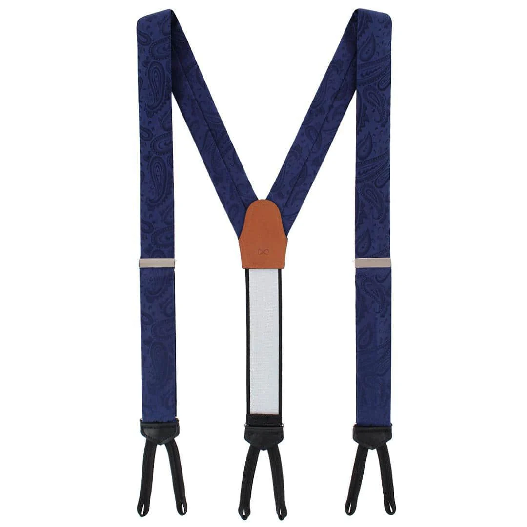 Banbury Tone on Tone Paisley Silk Formal Braces - Image 9