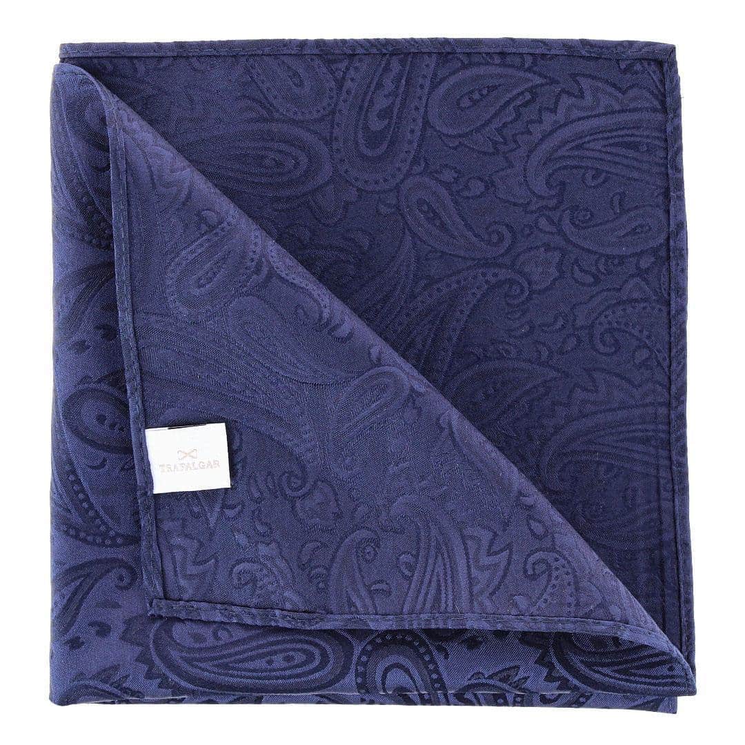 Banbury Tone on Tone Paisley 12 Inch Silk Pocket Square - Image 13