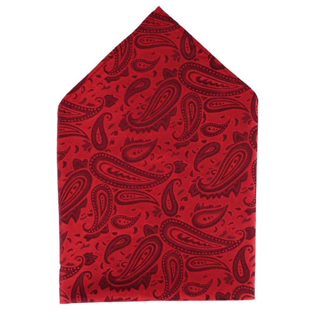 Banbury Tone on Tone Paisley 12 Inch Silk Pocket Square - Image 4
