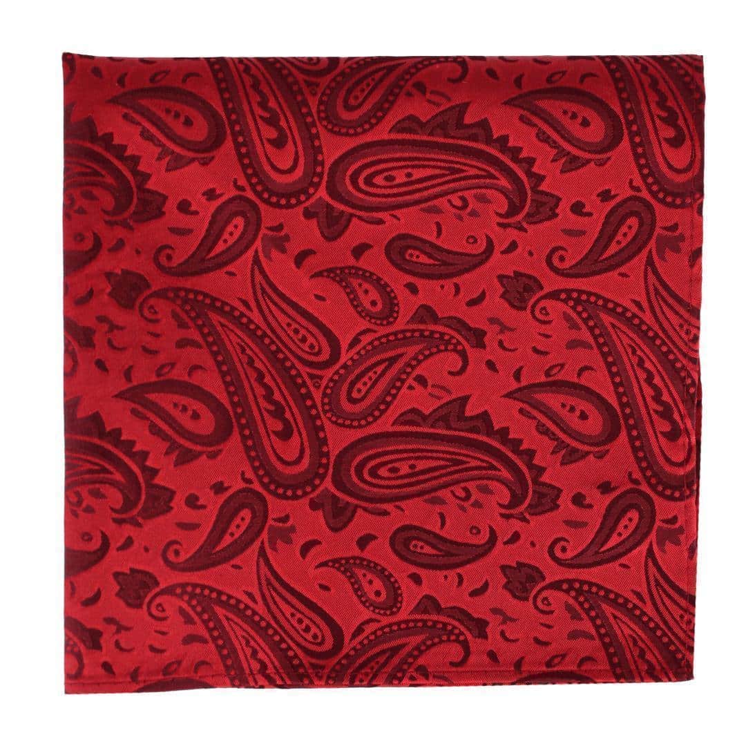Banbury Tone on Tone Paisley 12 Inch Silk Pocket Square - Image 8