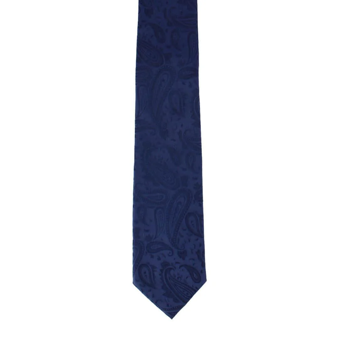 Banbury Tone on Tone Paisley Silk Necktie - Image 8