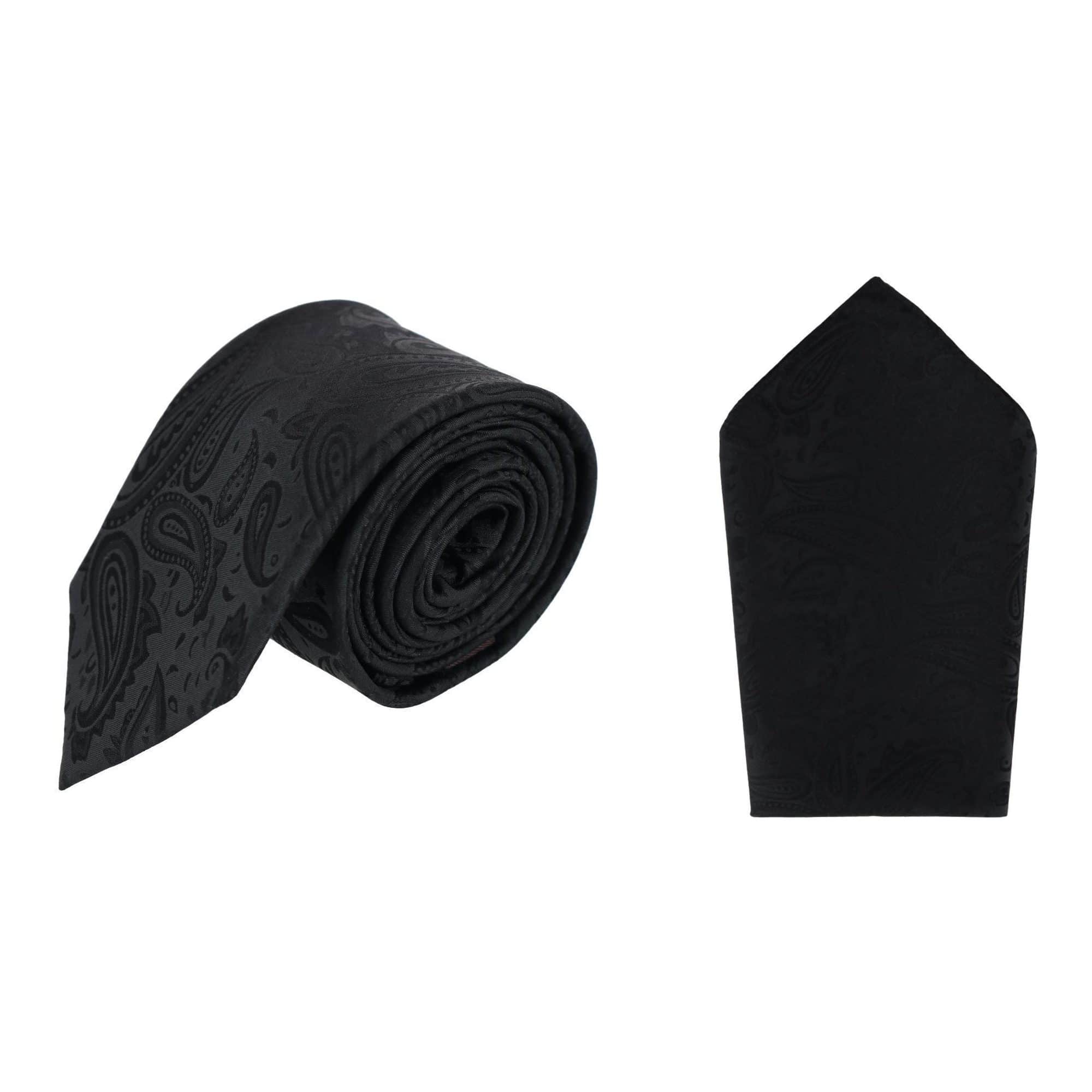 Banbury Tone on Tone Paisley Silk Necktie & Pocket Square Set