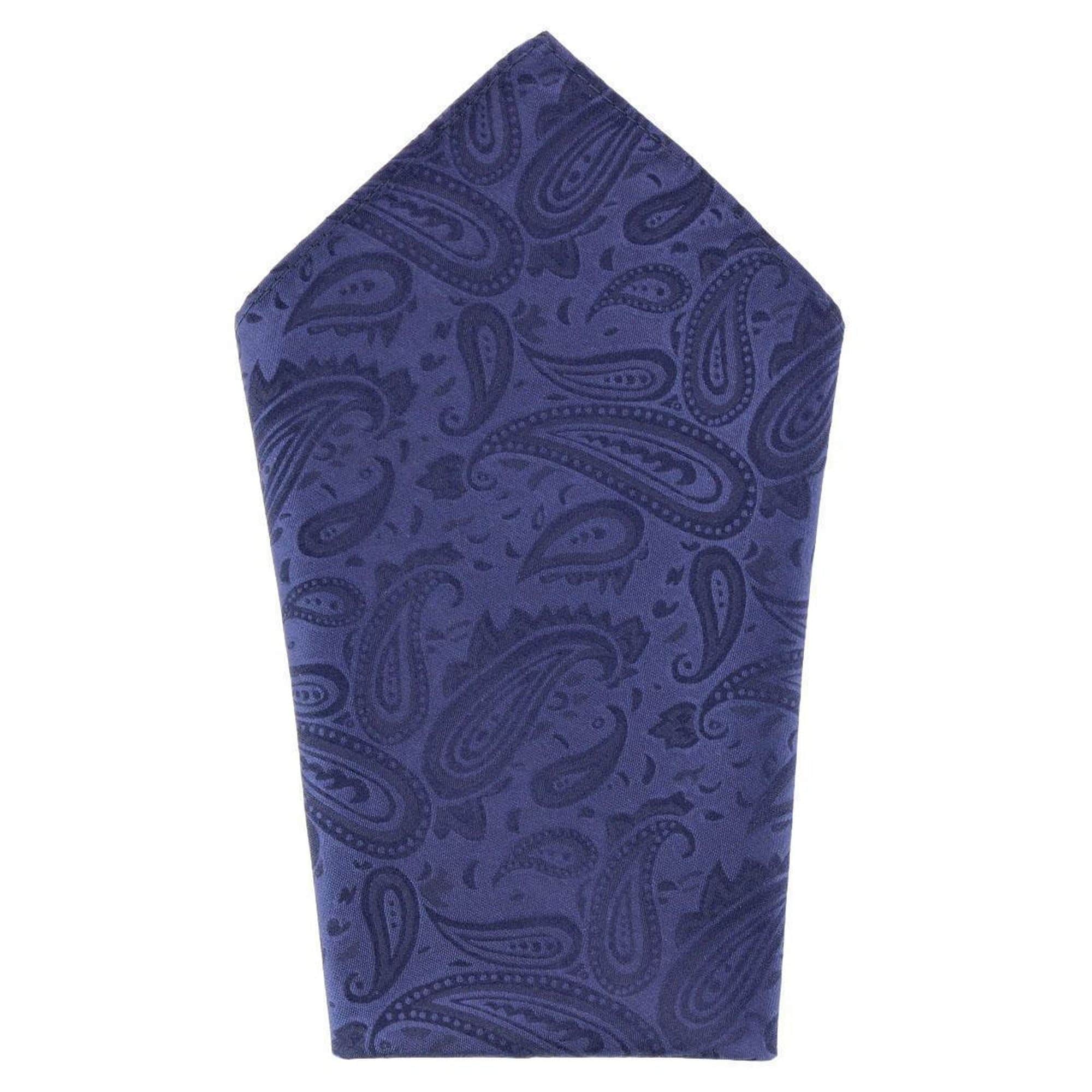 Banbury Tone on Tone Paisley Silk Necktie & Pocket Square Set - Image 15