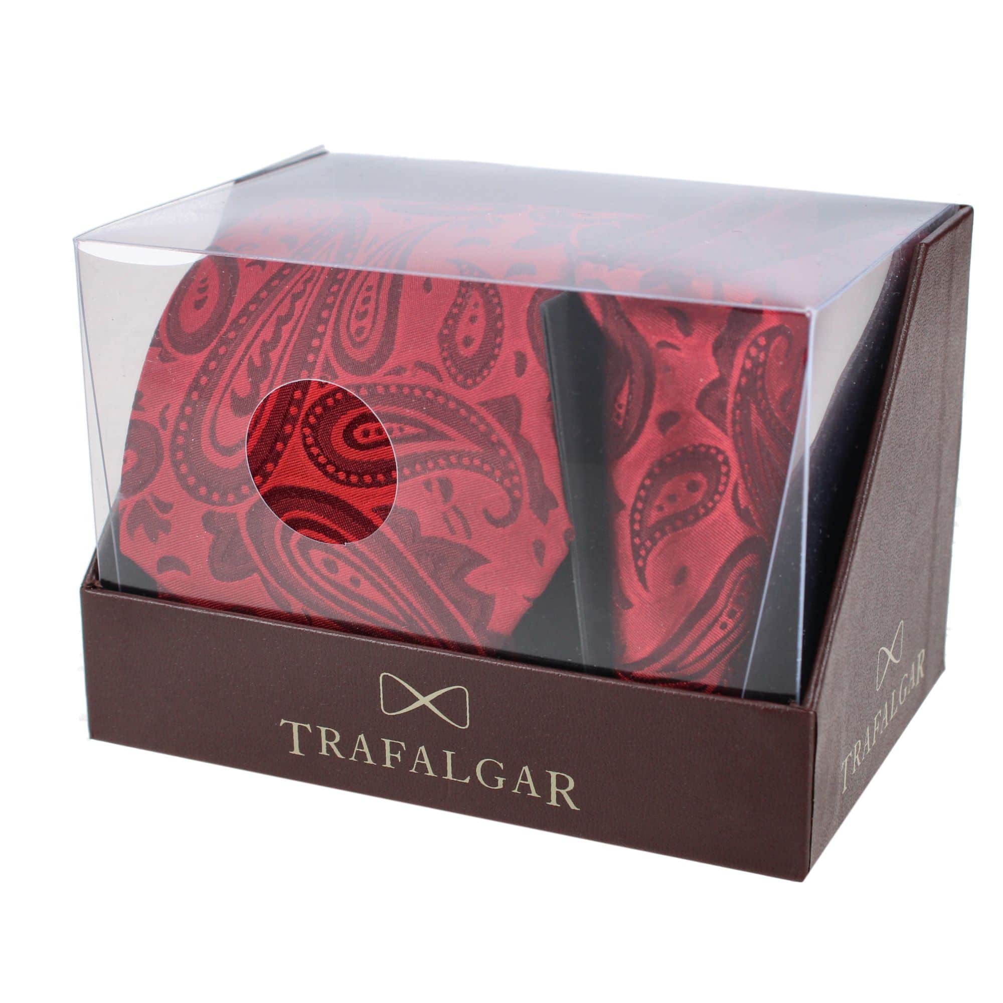 Banbury Tone on Tone Paisley Silk Necktie & Pocket Square Set - Image 22