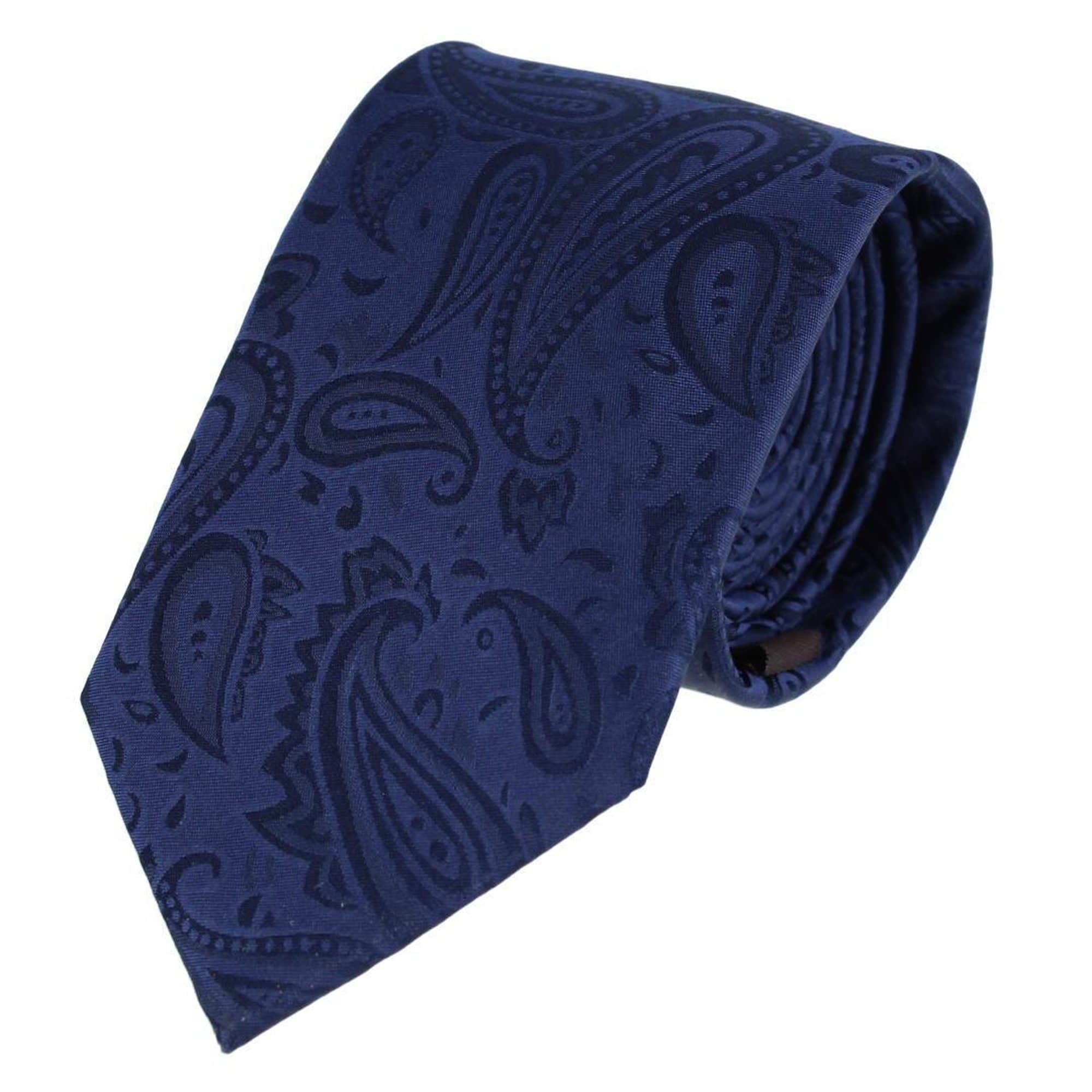 Banbury Tone on Tone Paisley Silk Necktie & Pocket Square Set - Image 7