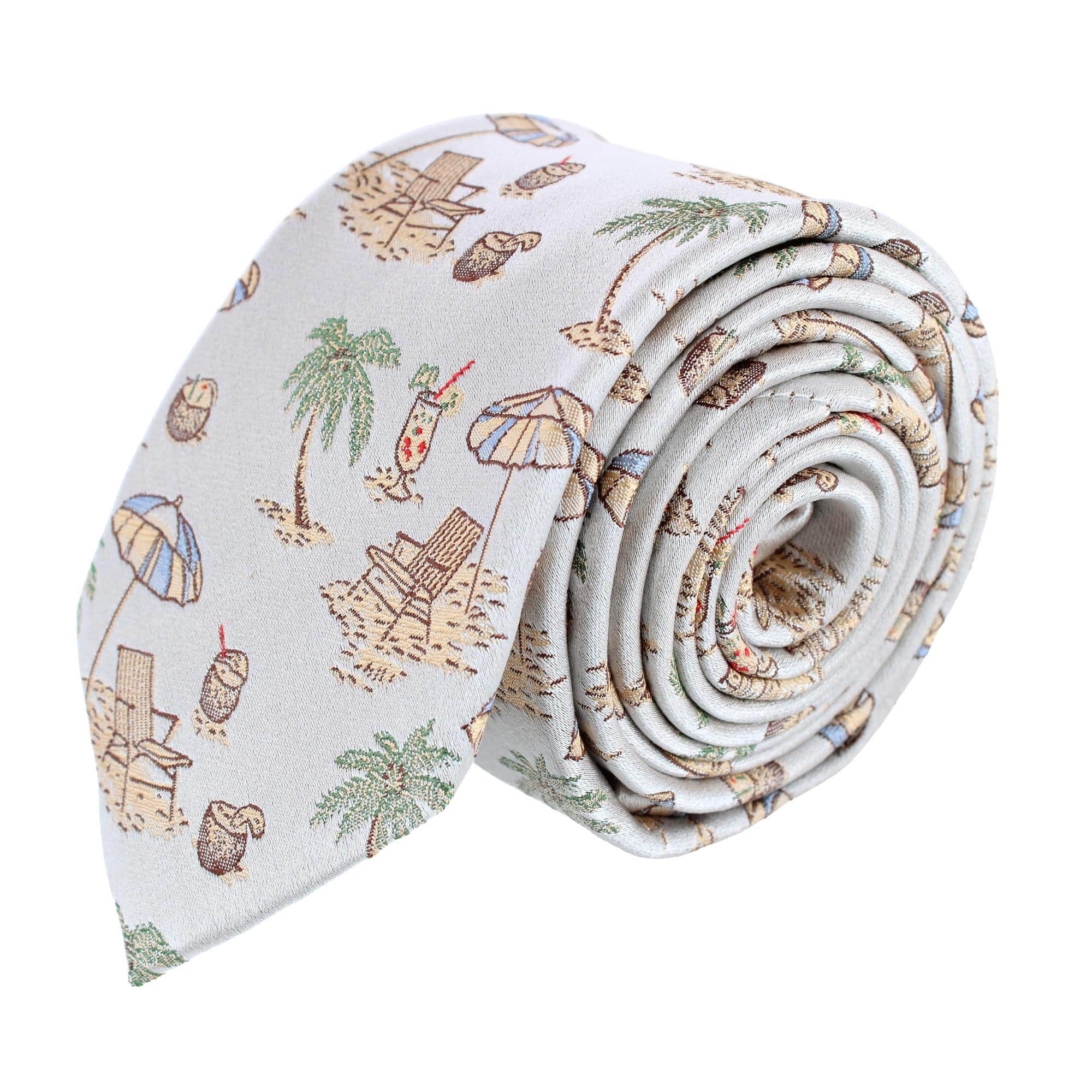 Beach Get A Way Silk Novelty Necktie - Image 2