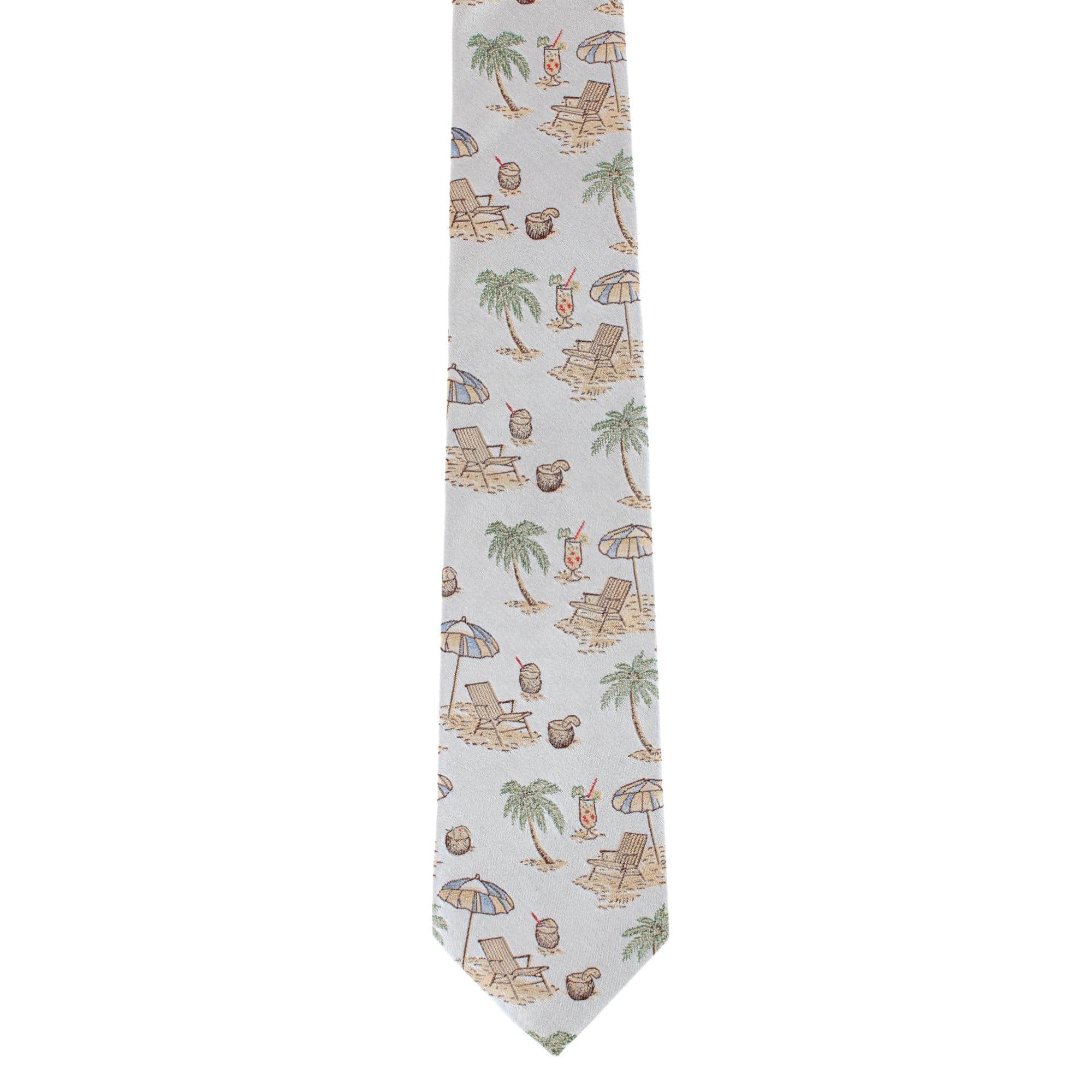 Beach Get A Way Silk Novelty Necktie - Image 3