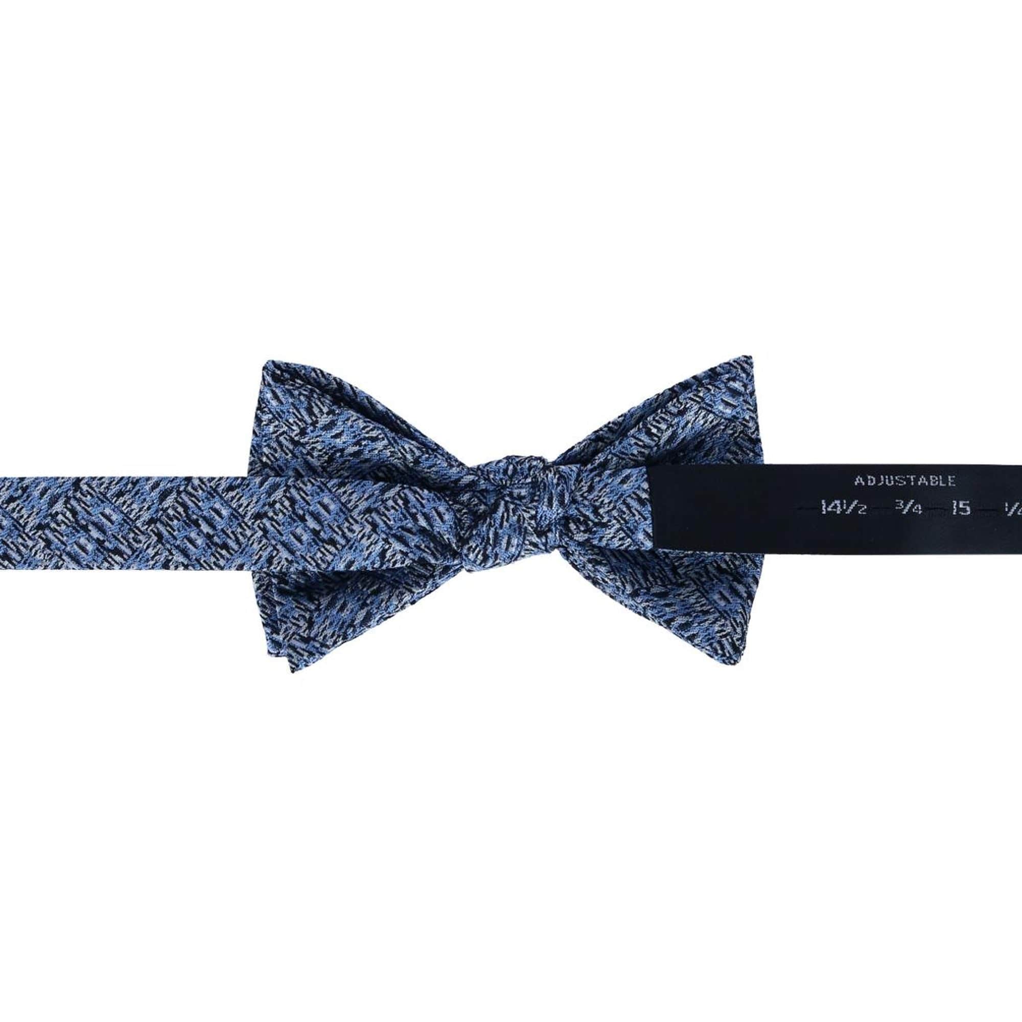 Benito's Blue Basketweave Silk Braces and Bow Tie Bundle - Image 6