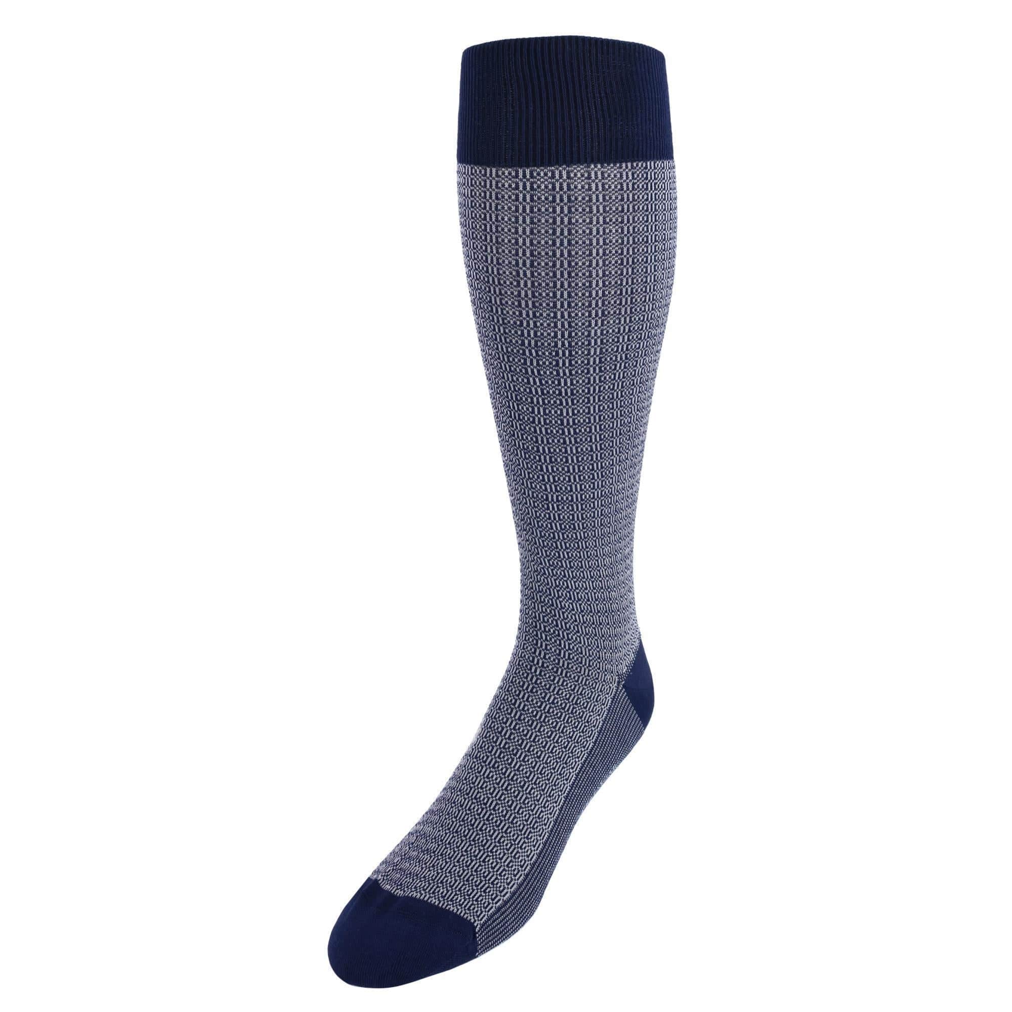 Bernard Chain Link Over The Calf Mercerized Cotton Socks - Image 2