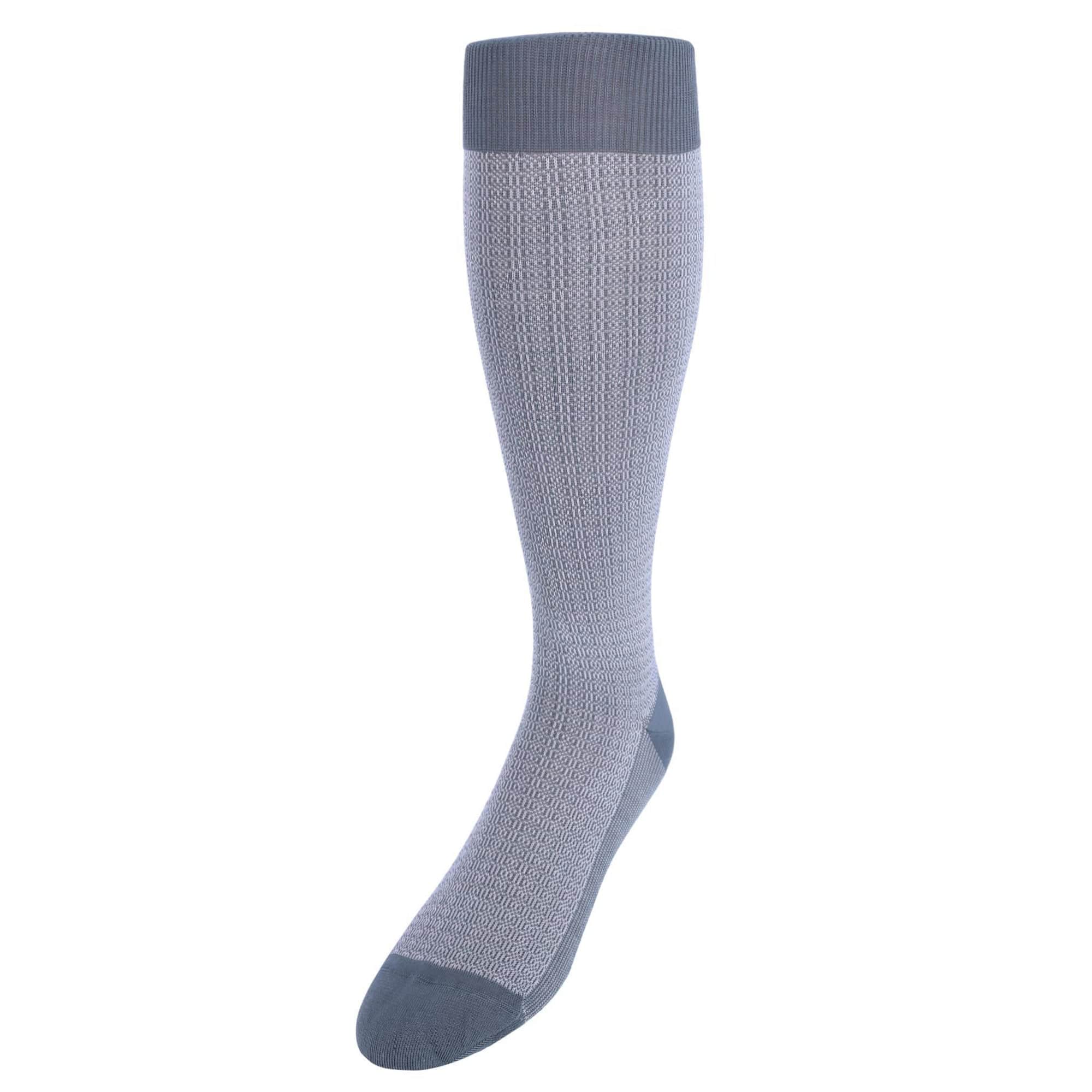 Bernard Chain Link Over The Calf Mercerized Cotton Socks - Image 4