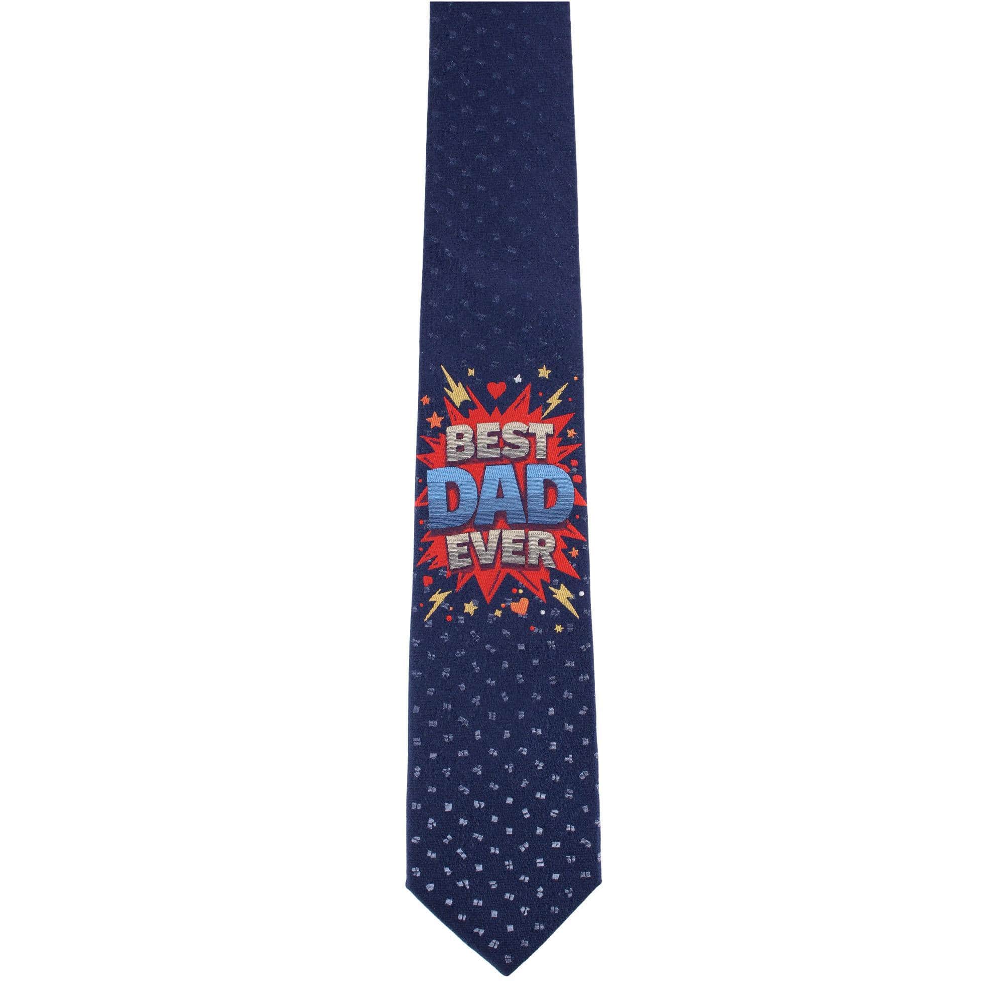 Best Dad Ever Novelty Silk Necktie - Image 4