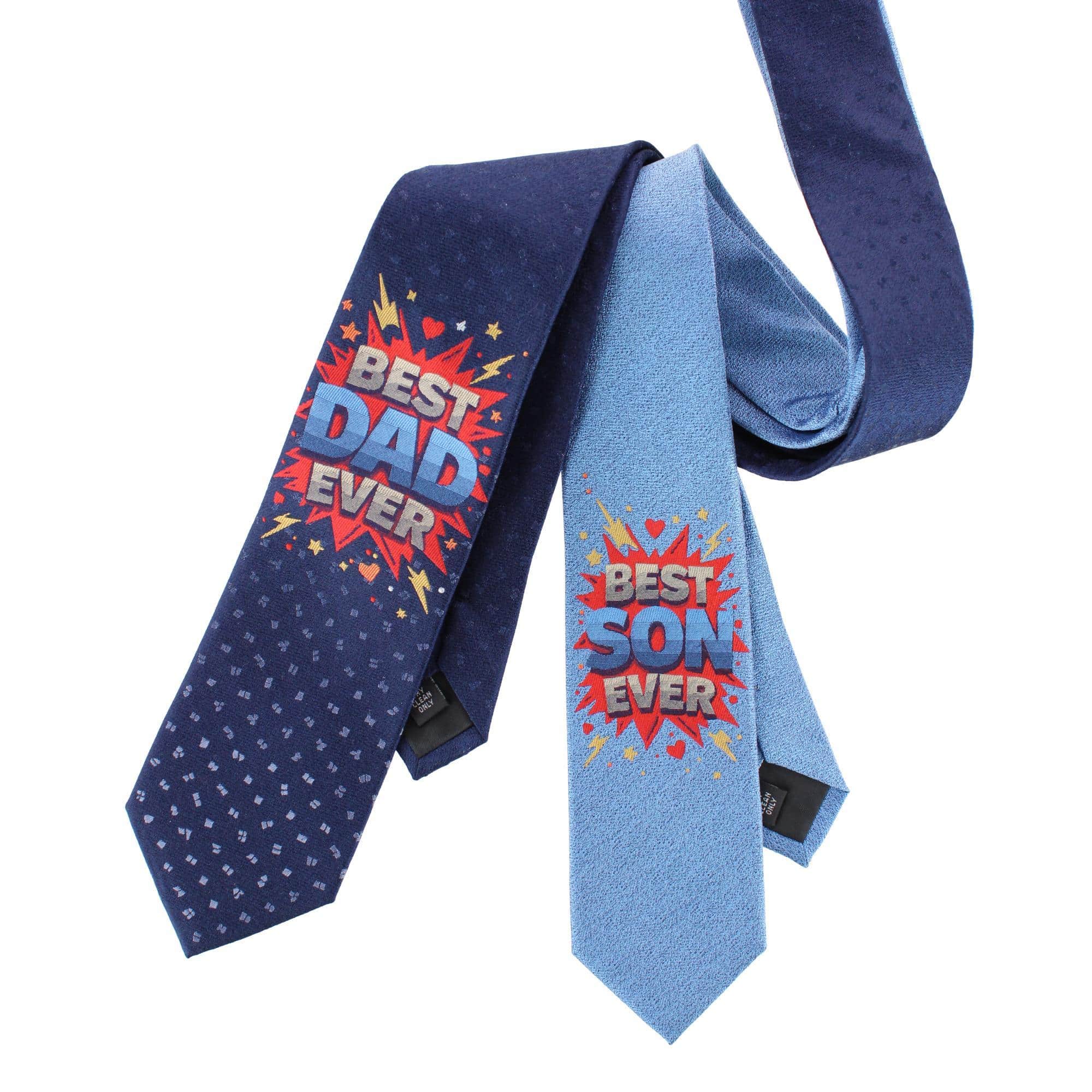 Best Duo Ever Daddy & Me Novelty Silk Neckties - Image 3