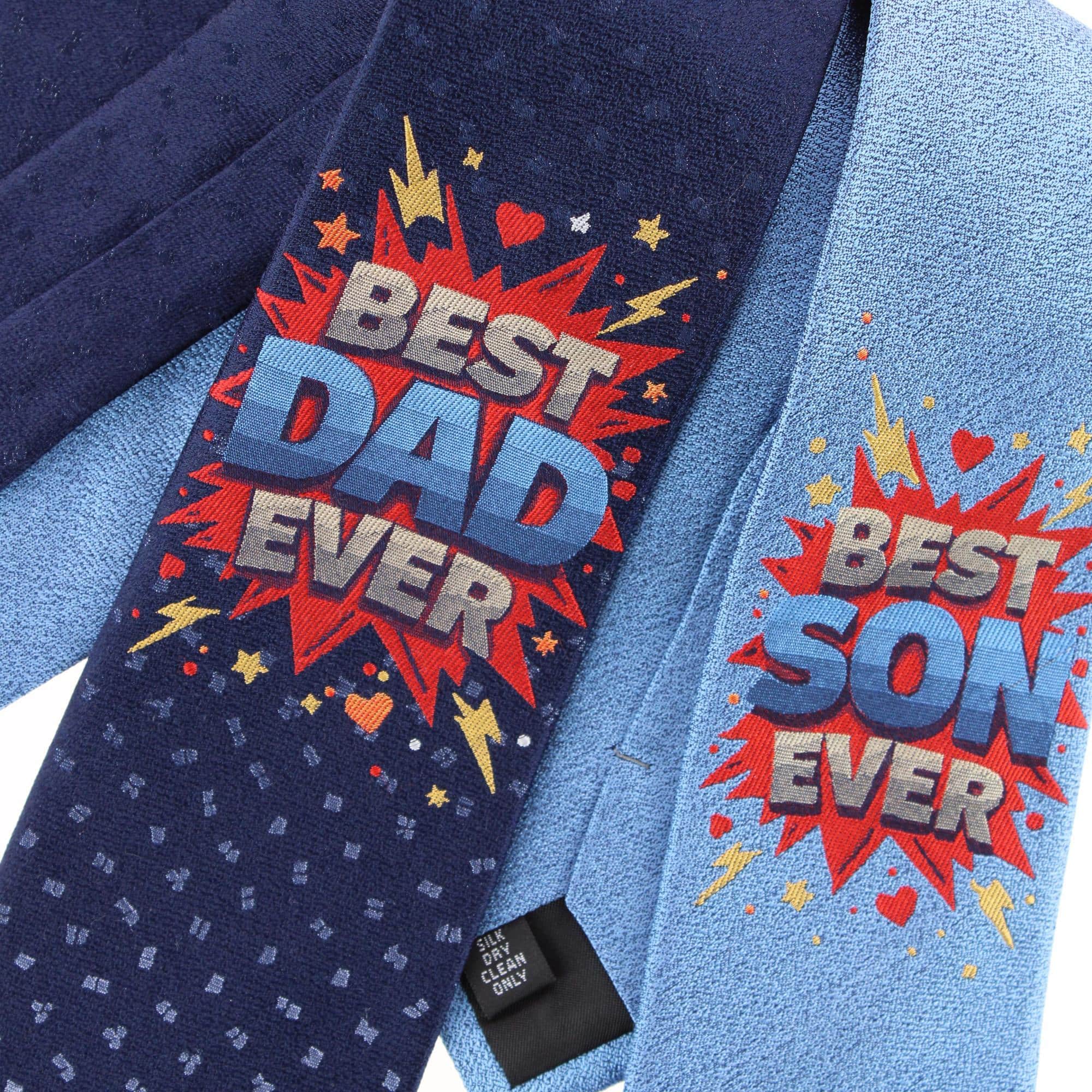 Best Duo Ever Daddy & Me Novelty Silk Neckties - Image 6