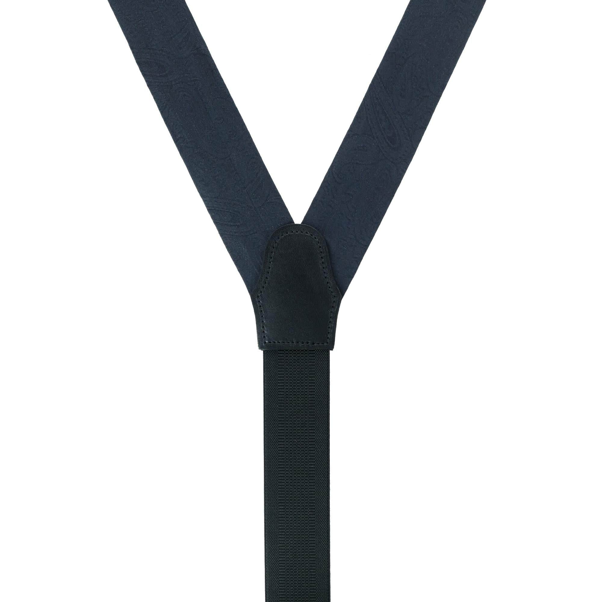 Big & Tall Banbury Tone on Tone Paisley Silk Formal Braces - Image 6