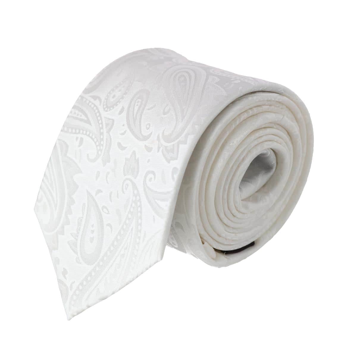 Big and Tall Banbury Tone on Tone Paisley Silk Necktie - Image 3