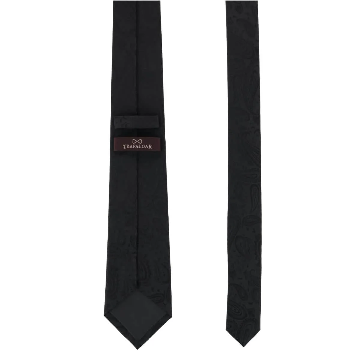 Big and Tall Banbury Tone on Tone Paisley Silk Necktie - Image 4