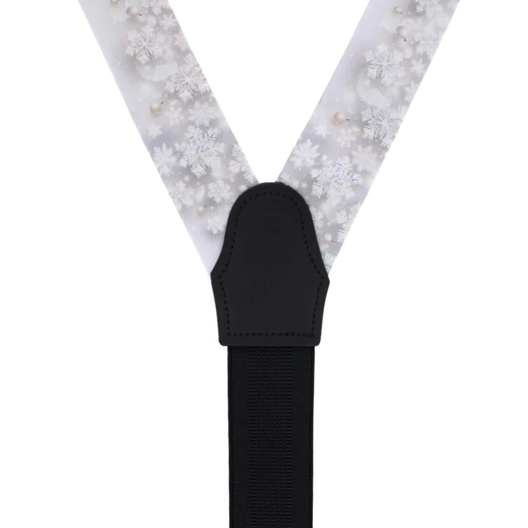 Big and Tall Jack's Frosty Winter Wonderland Silk Holiday Button End Braces - Image 4