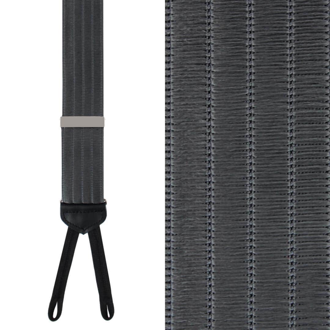 Big and Tall Jefferson Brushed Pinstripe Elastic Formal End Braces - Image 4