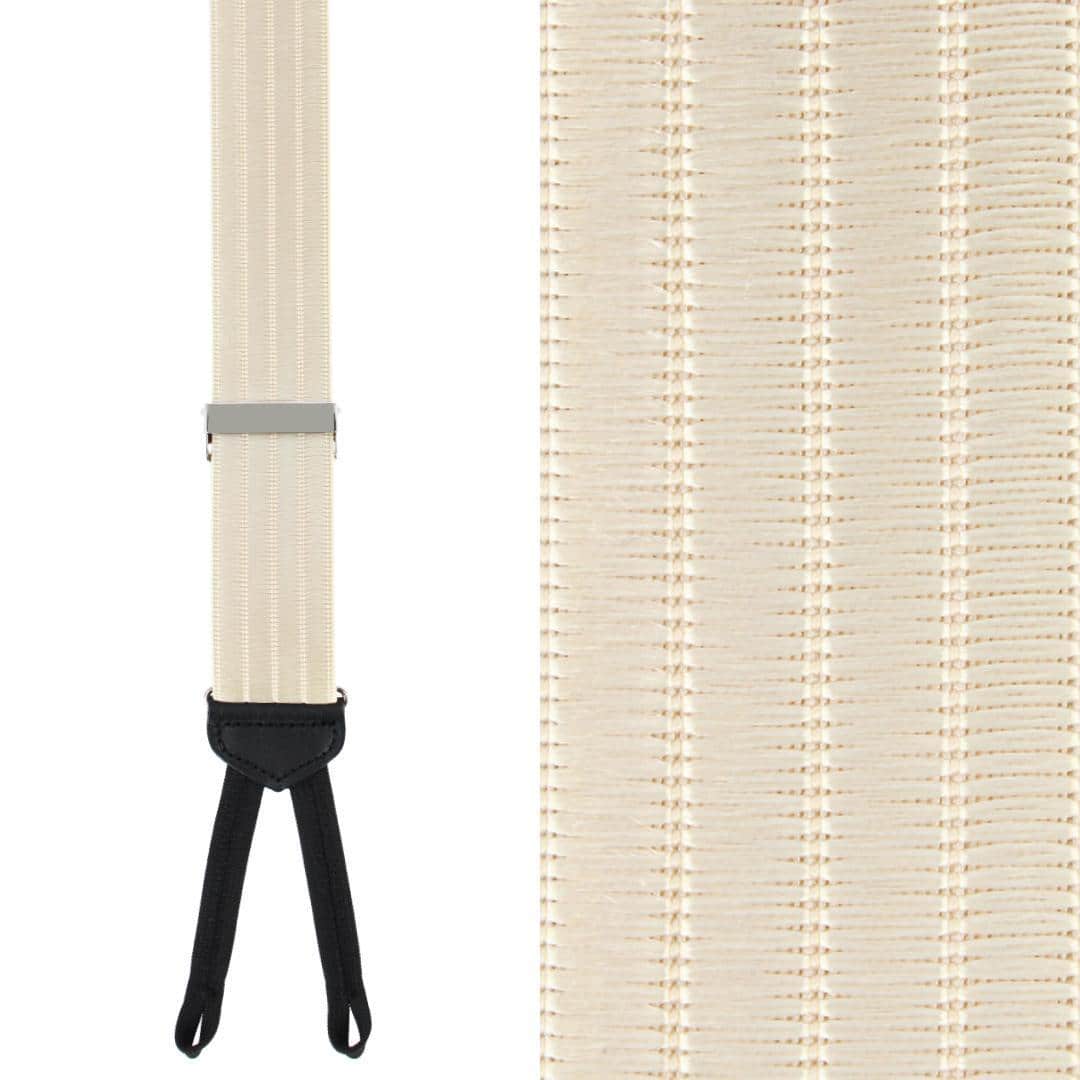 Big and Tall Jefferson Brushed Pinstripe Elastic Formal End Braces - Image 6