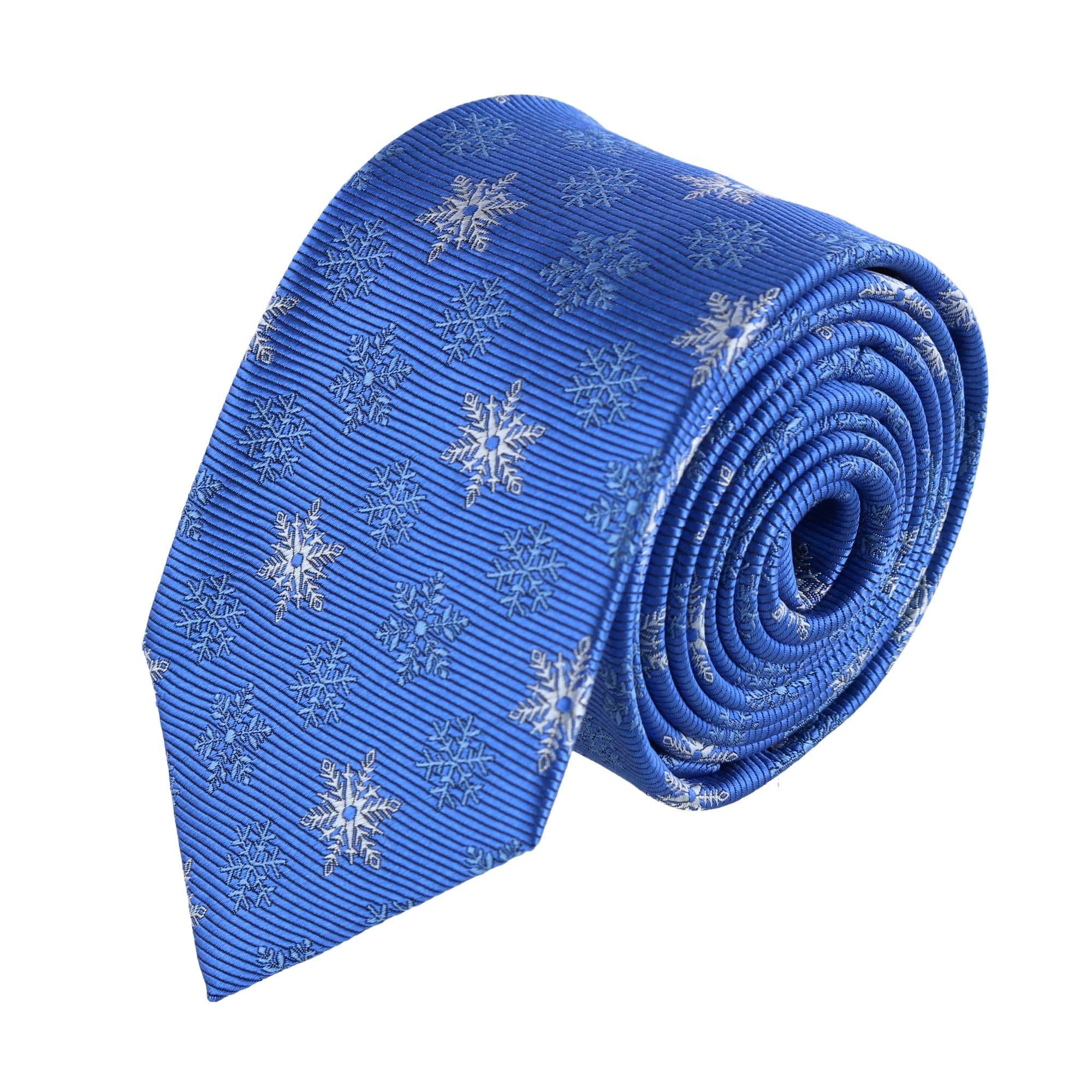 Big and Tall Let It Snow Novelty Snowflake Nectie - Image 2