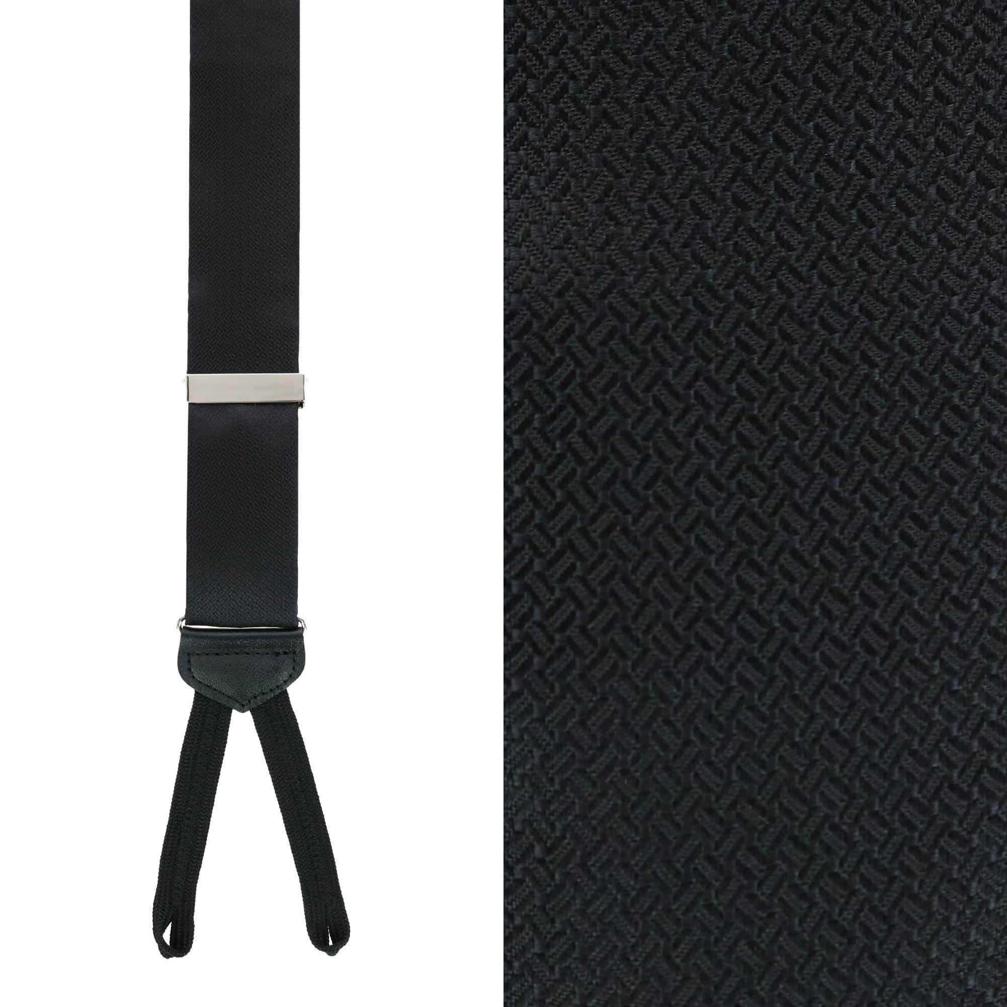 Big & Tall Monte Bello Interlocked Silk Formal Braces - Image 2