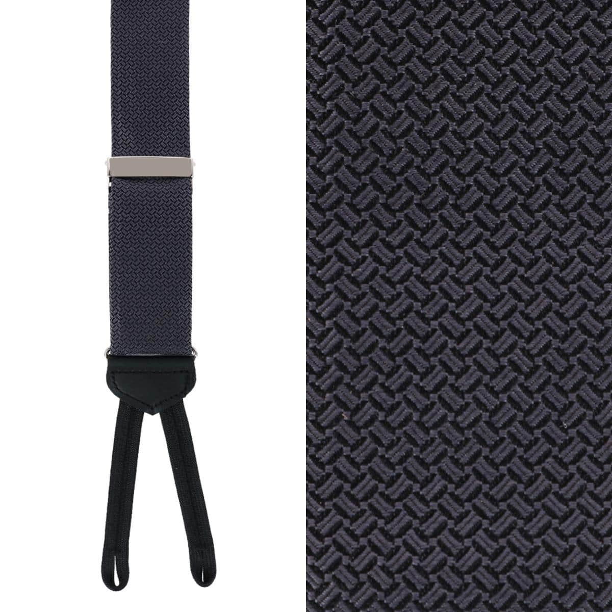 Big & Tall Monte Bello Interlocked Silk Formal Braces - Image 4