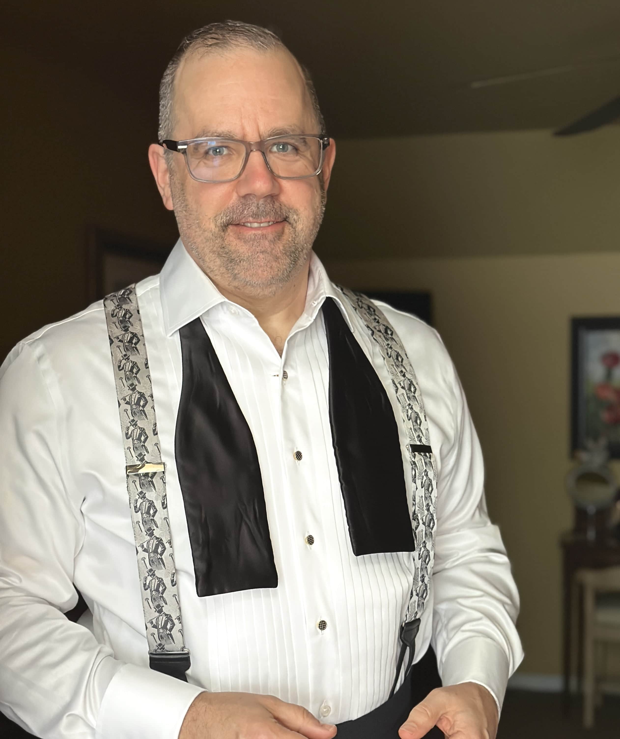 Big & Tall Ambrose Dapper Night Silk Formal End Braces - Image 7