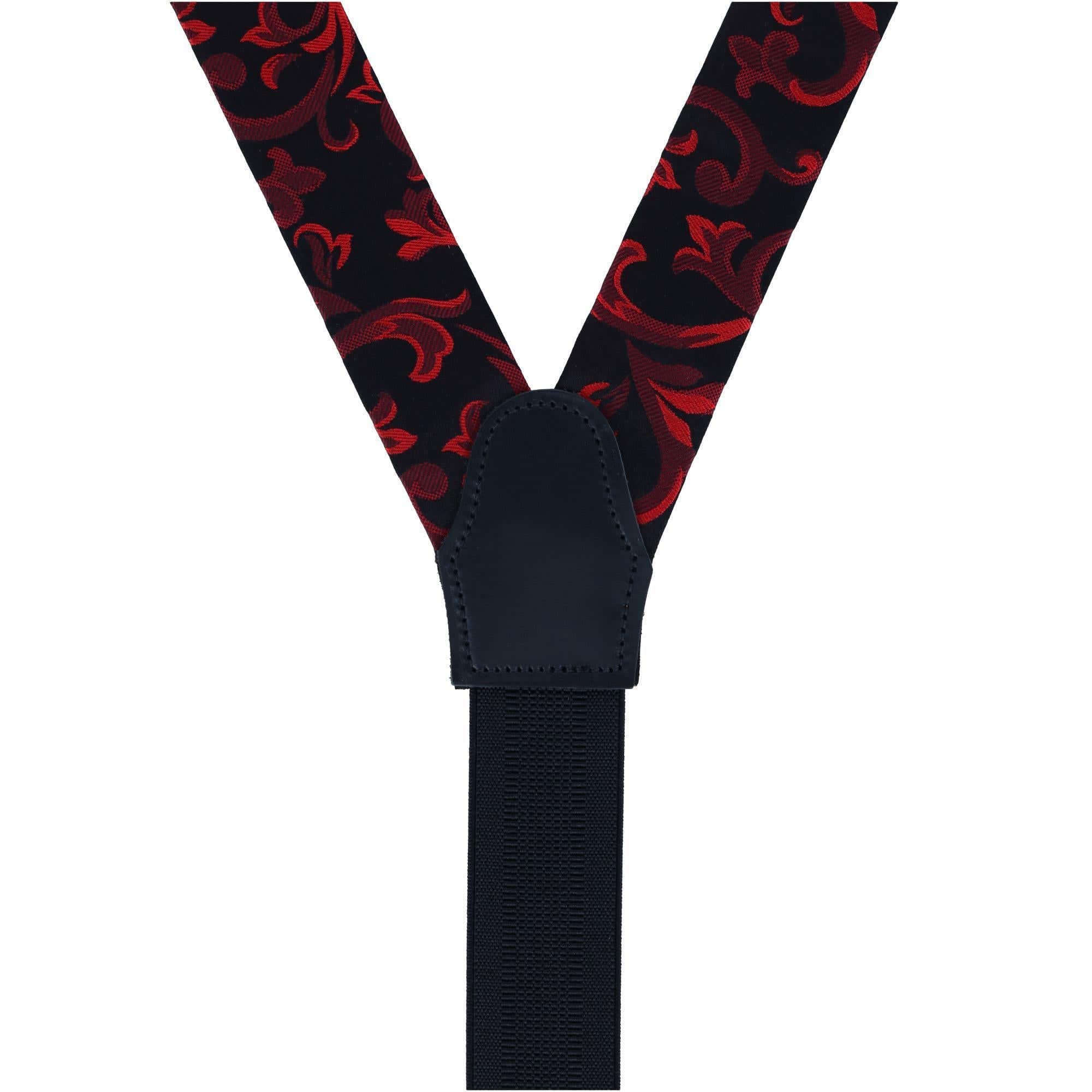 Big & Tall Christian the Romantic Brocade Silk Button End Braces - Image 7