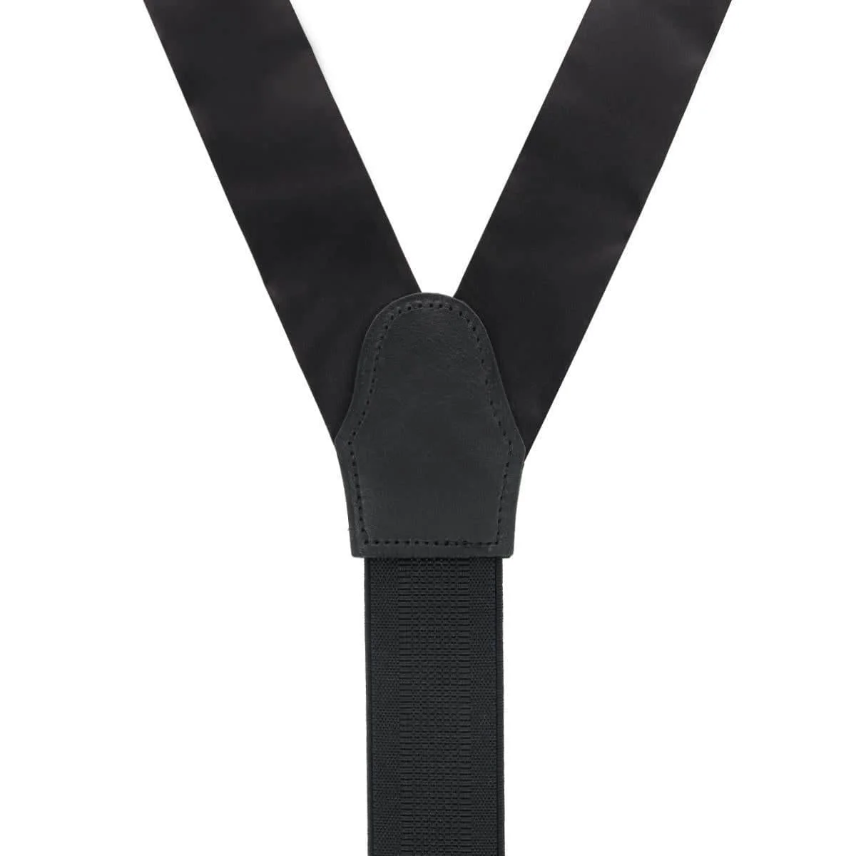 Big & Tall Dutton Solid Colored Silk Button End Braces - Image 10