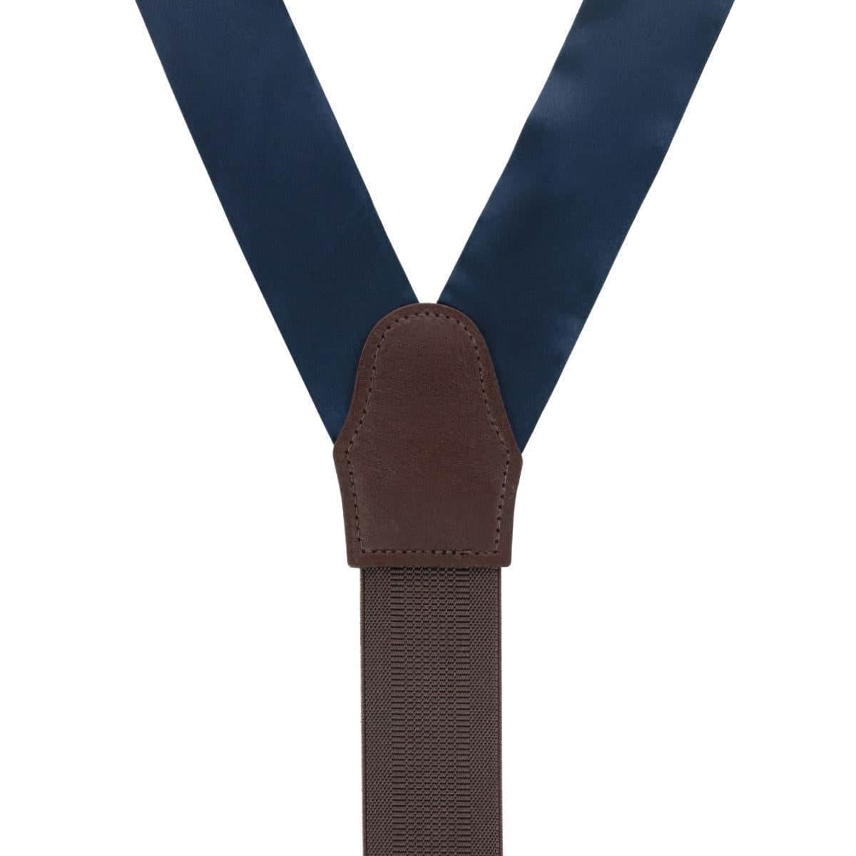 Big & Tall Dutton Solid Colored Silk Button End Braces - Image 13