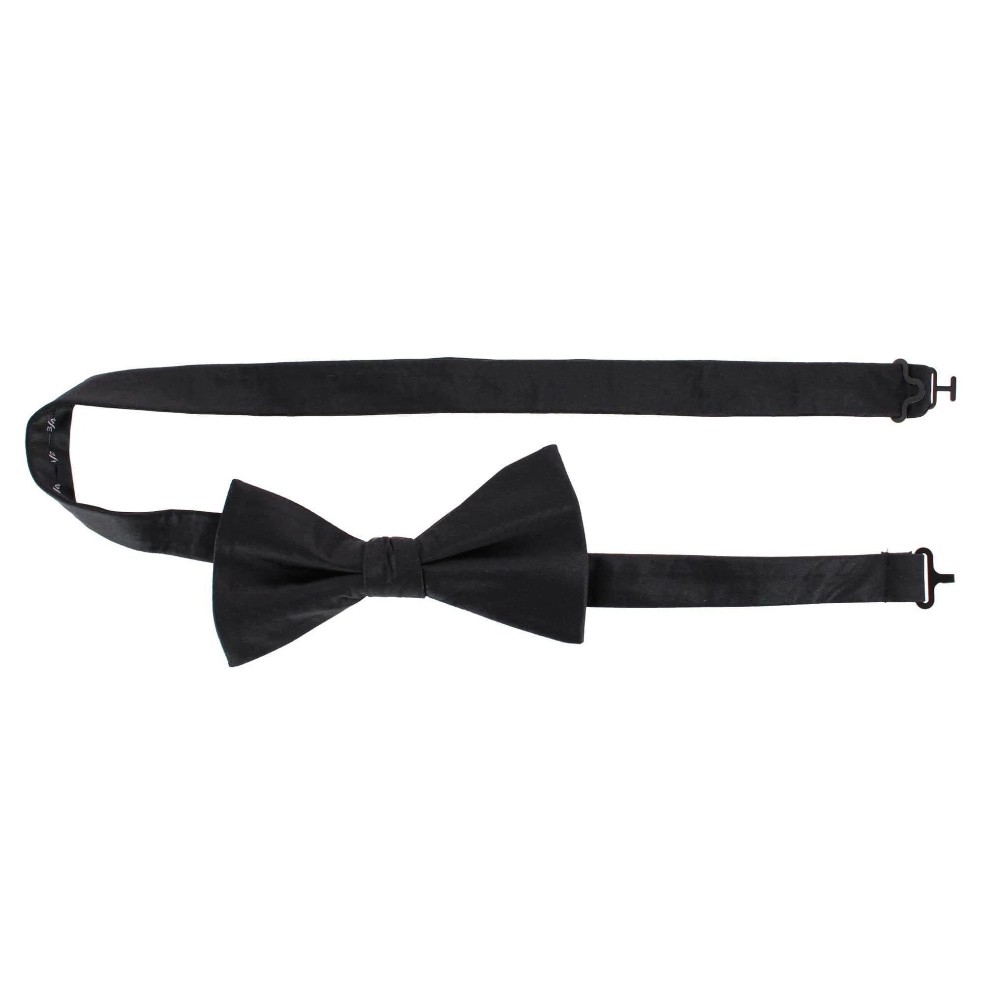 Big & Tall Sutton Solid Color Silk Bow Tie - Image 3