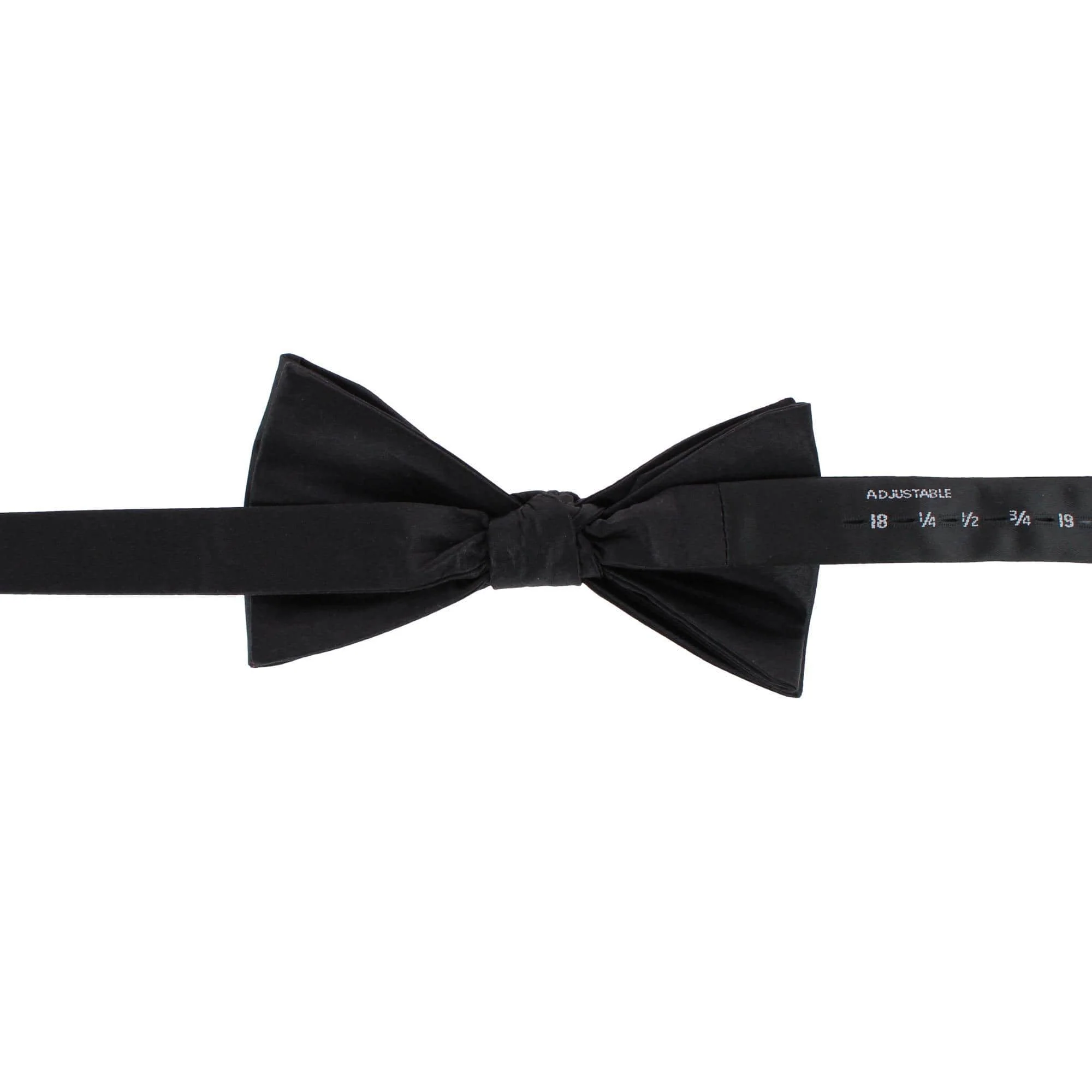 Big & Tall Sutton Solid Color Silk Bow Tie - Image 4