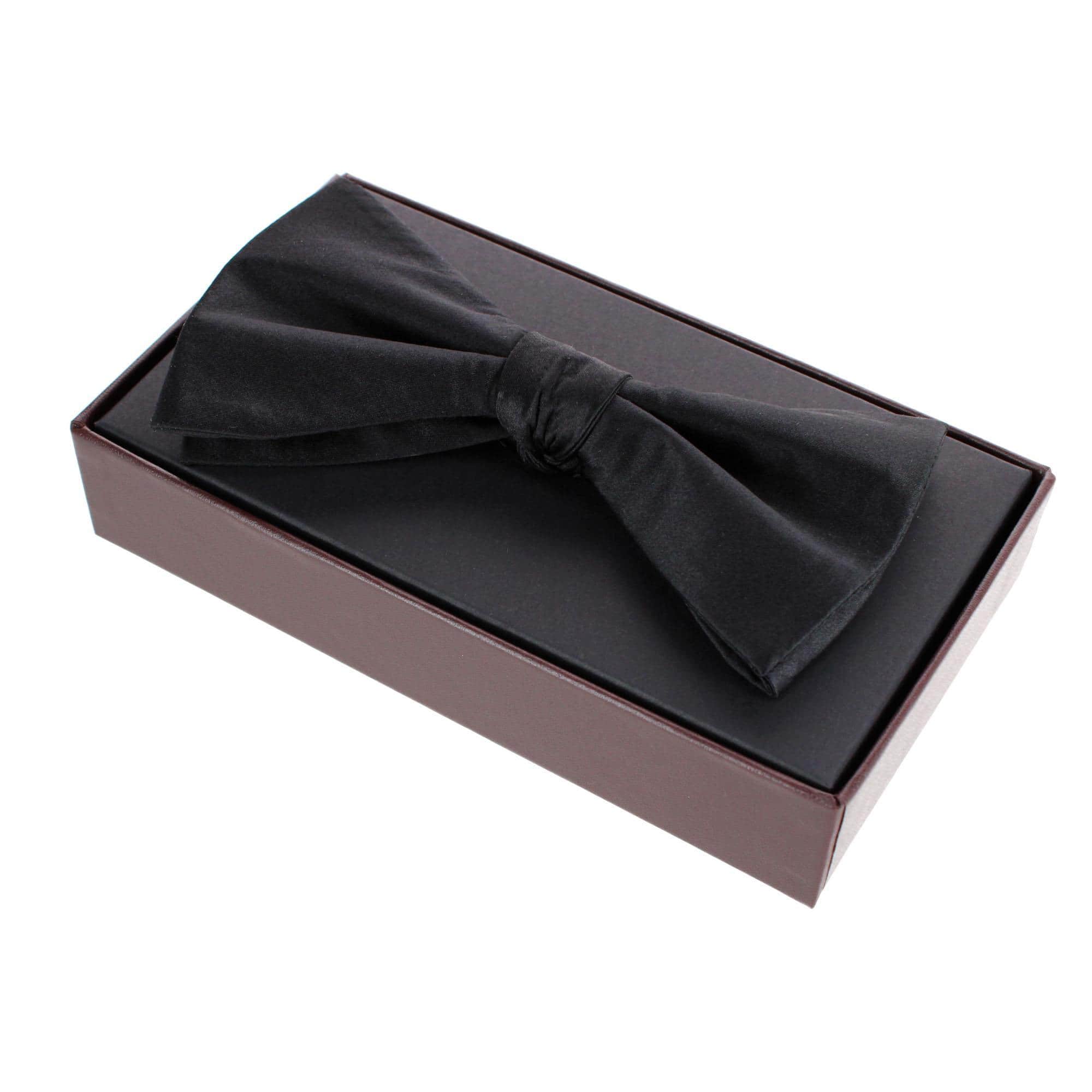 Big & Tall Sutton Solid Color Silk Bow Tie - Image 6