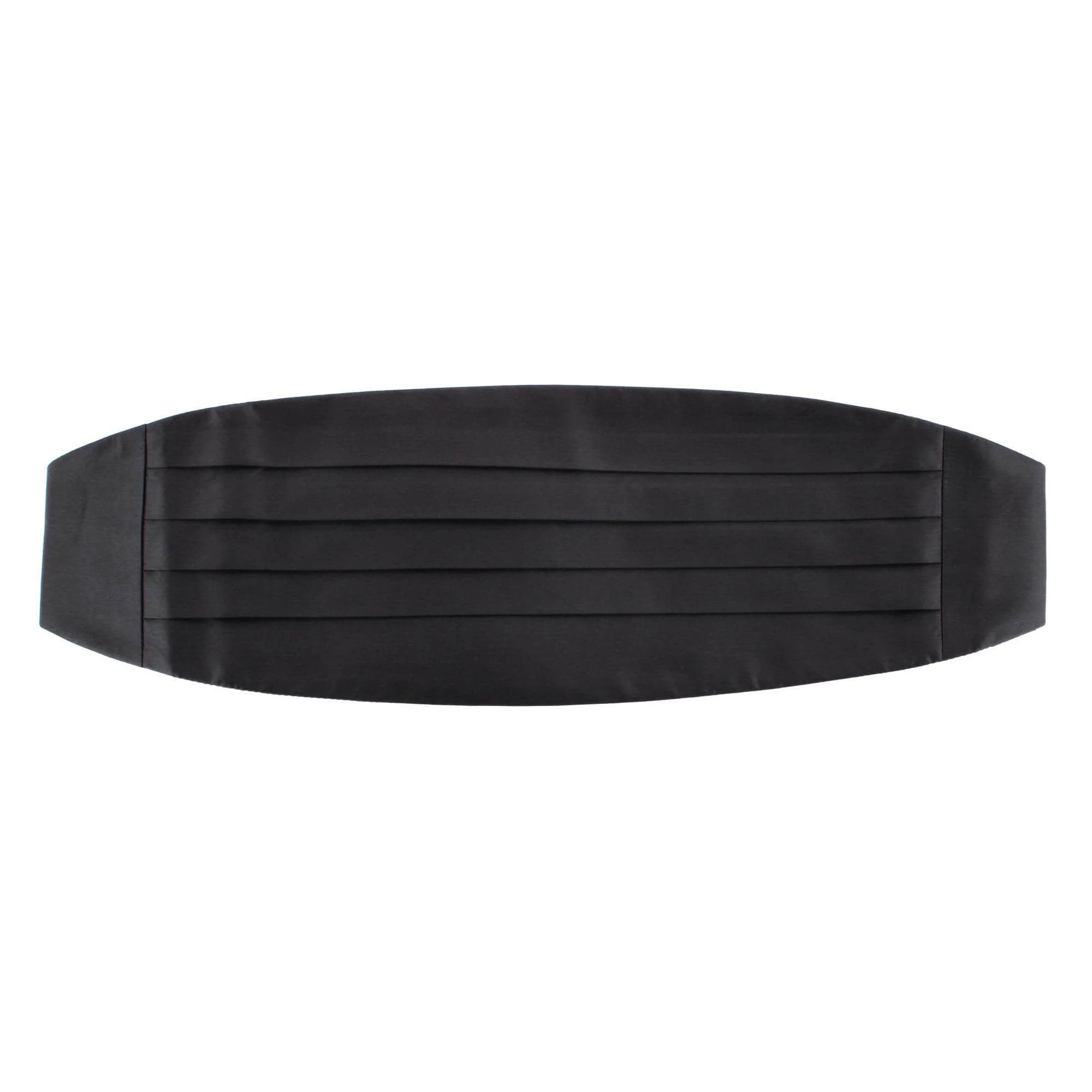 Big & Tall Sutton Solid Color Silk Cummerbund - Image 2