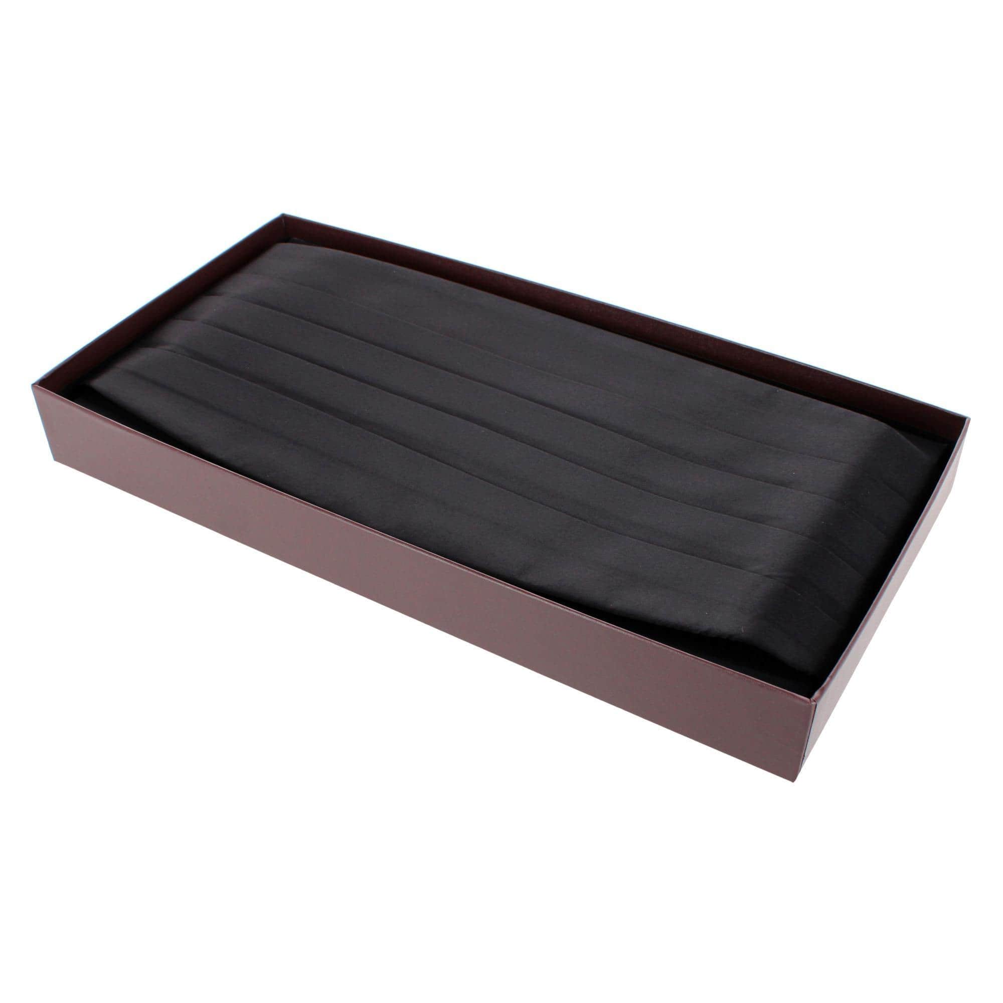 Big & Tall Sutton Solid Color Silk Cummerbund - Image 5