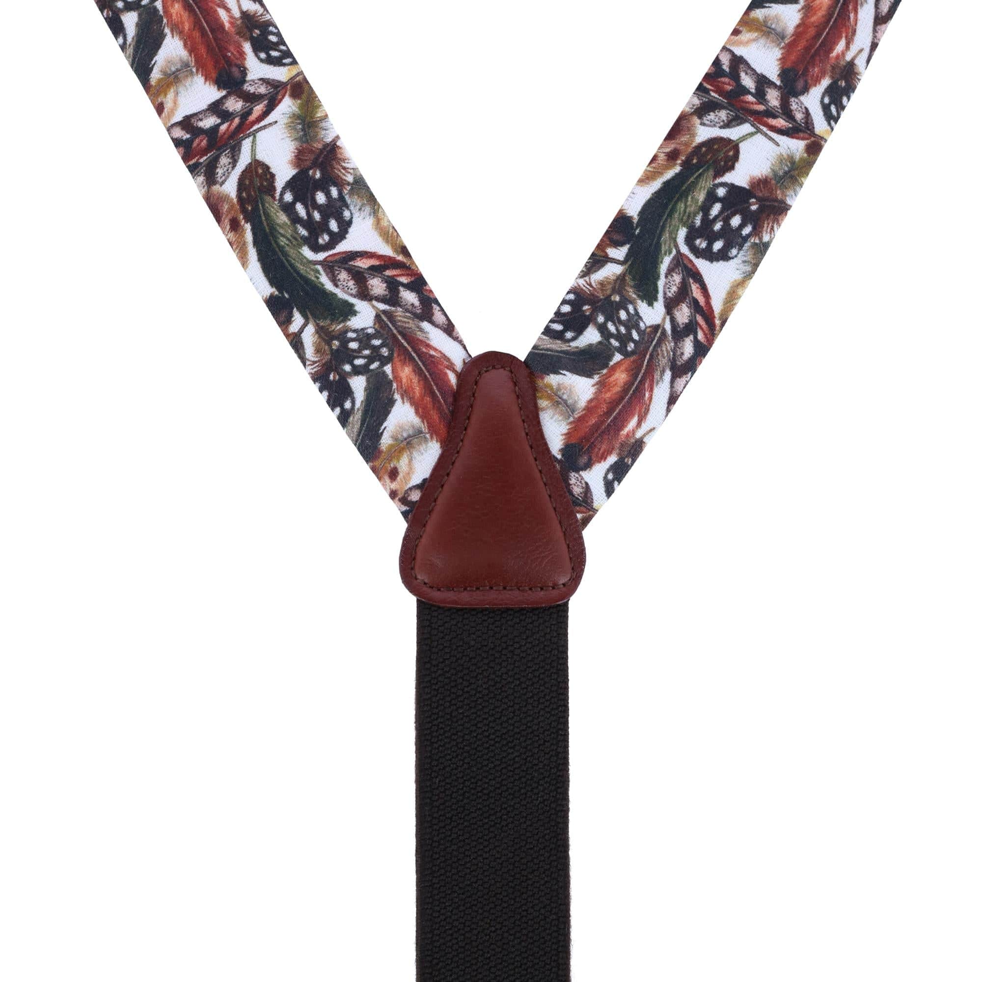 Birds of a Feather Linen Button End Braces - Image 4