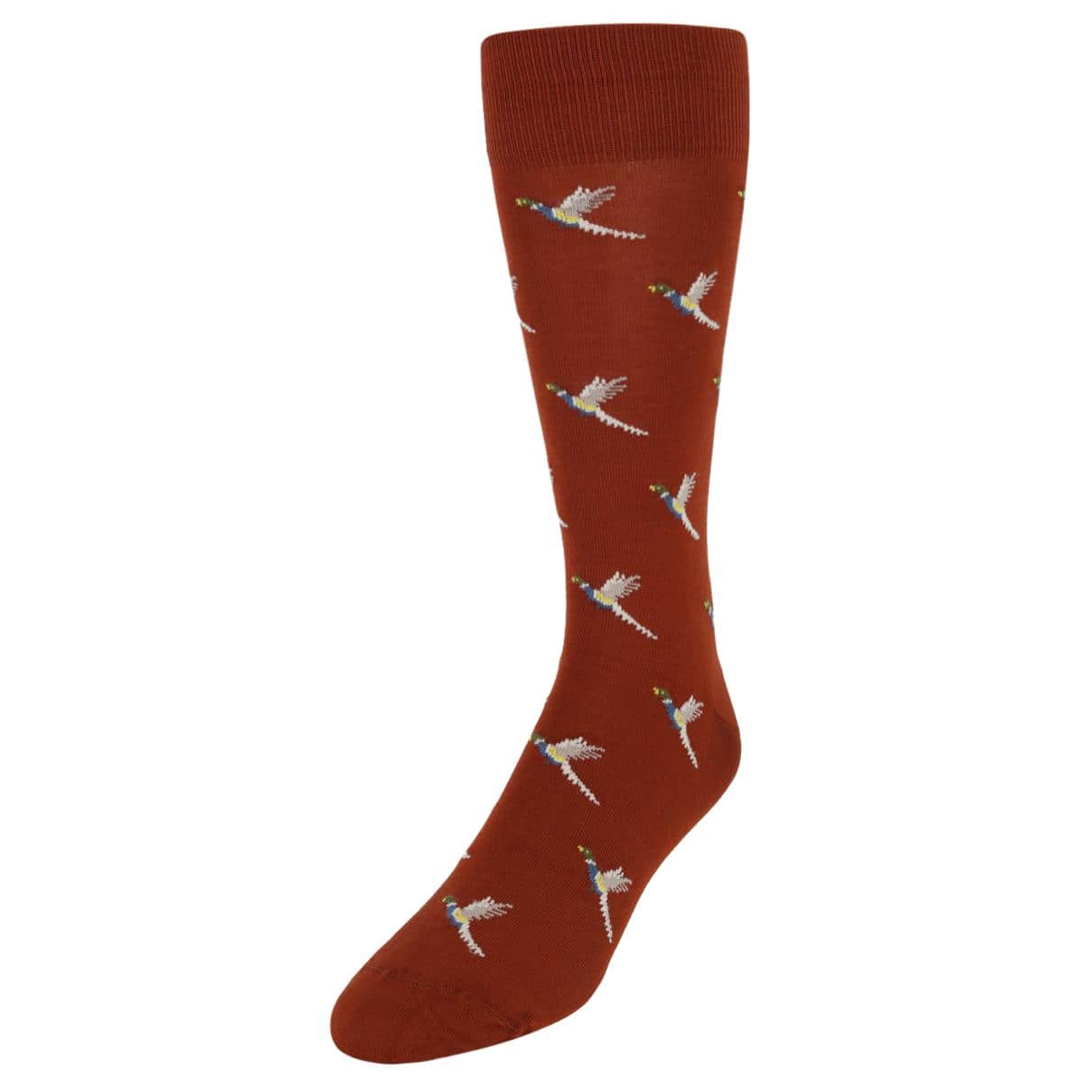 Birds of a Feather Mercerized Cotton Mid-Calf Socks - Image 3