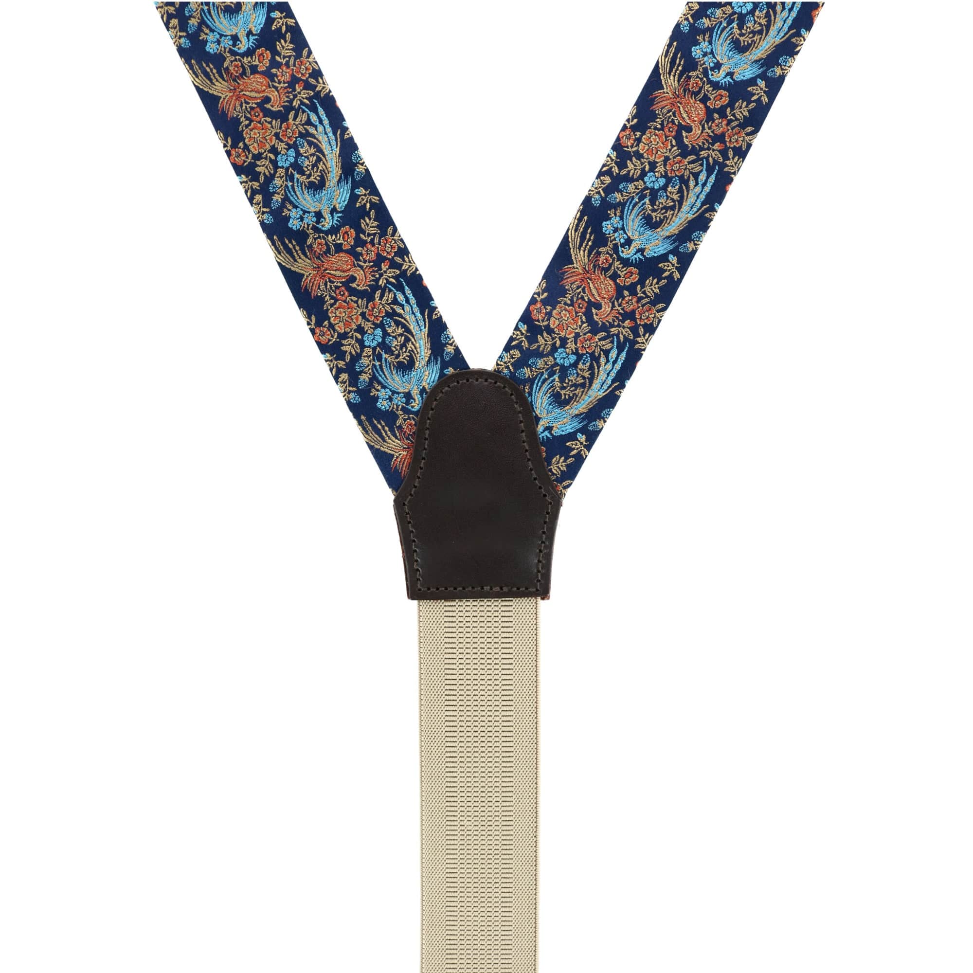 Birds of Prosperity Silk Button End Braces - Image 7
