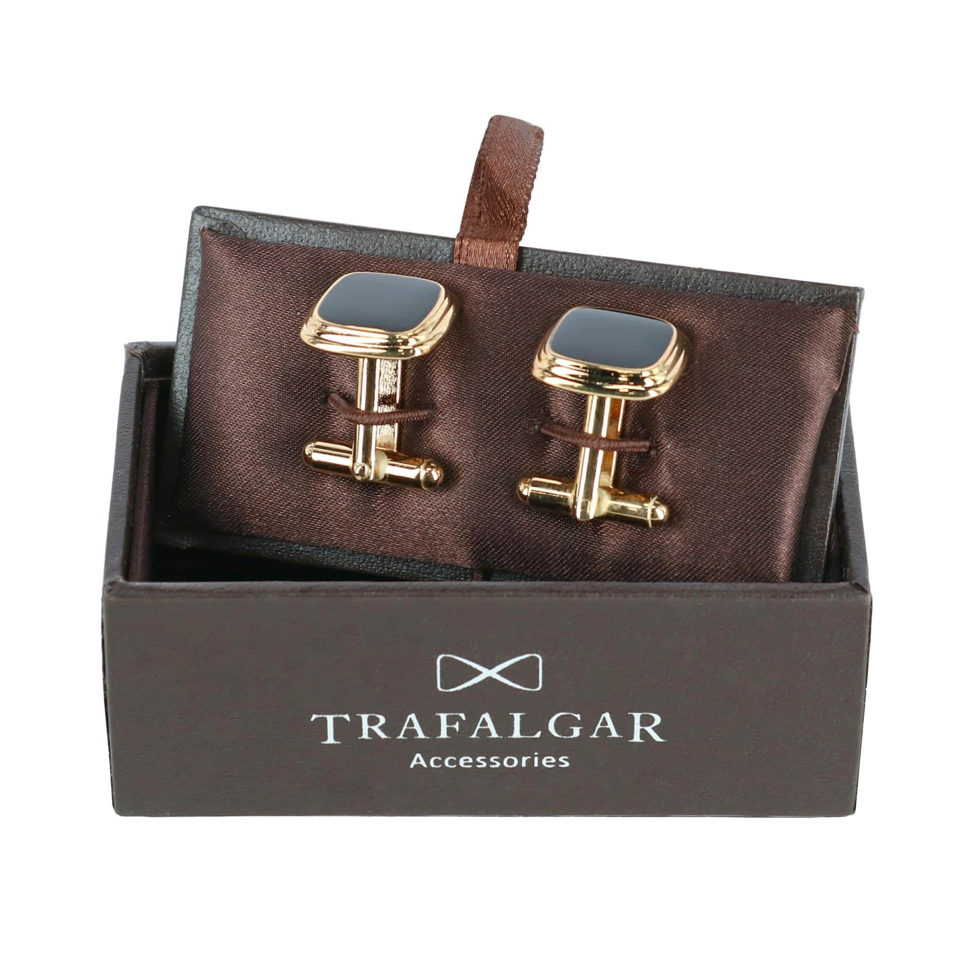 Black Lacquer Cushion Cufflinks - Image 5