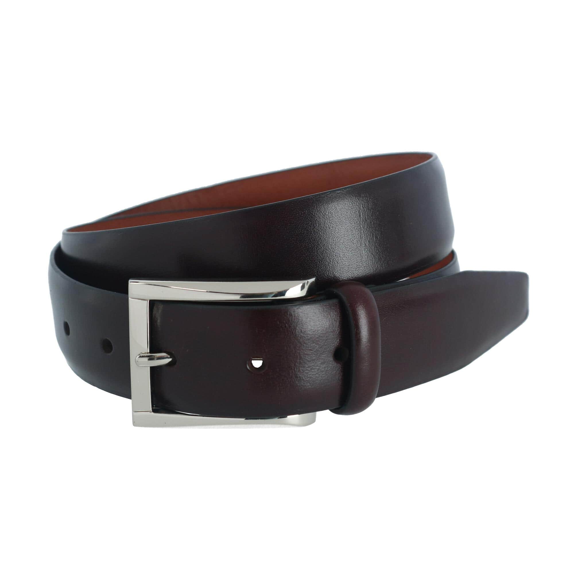 Broderick 32mm Full Grain Leather Dress Belt Square Buckle - Image 3